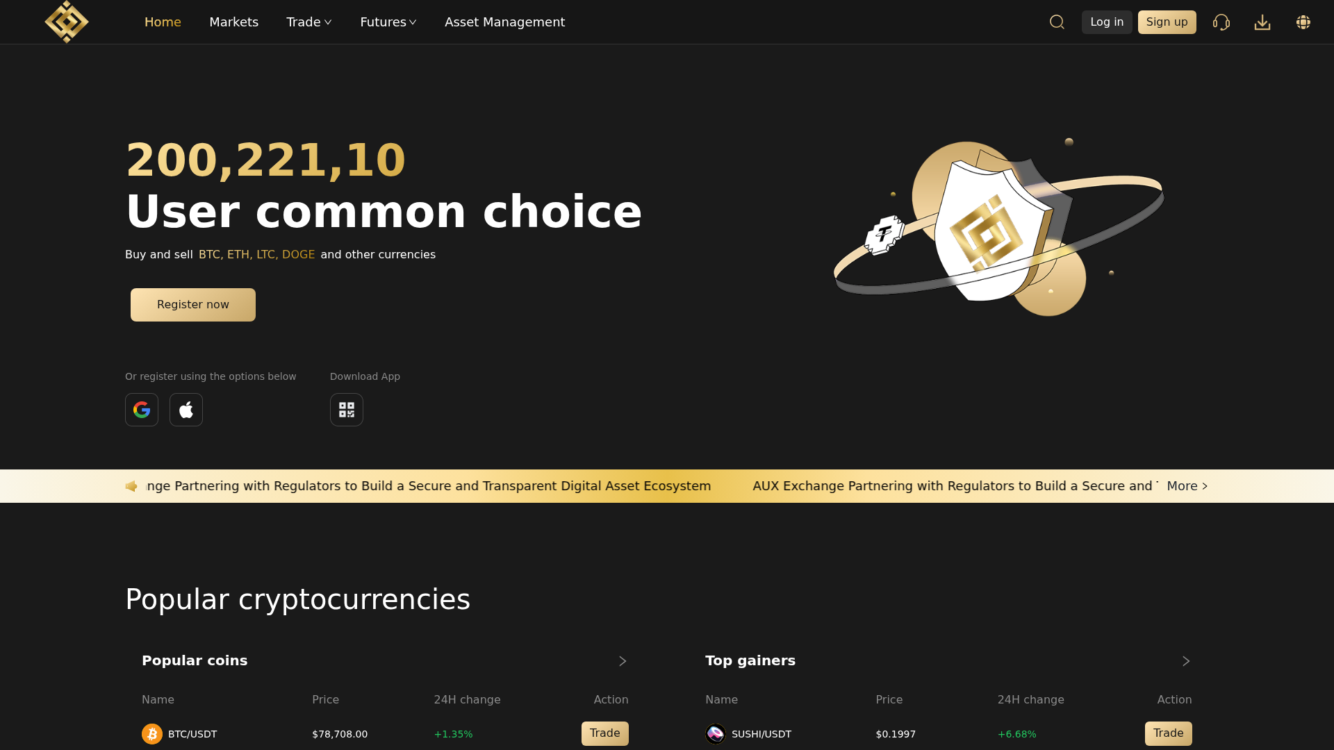 Screenshot of aux-ocoin.com