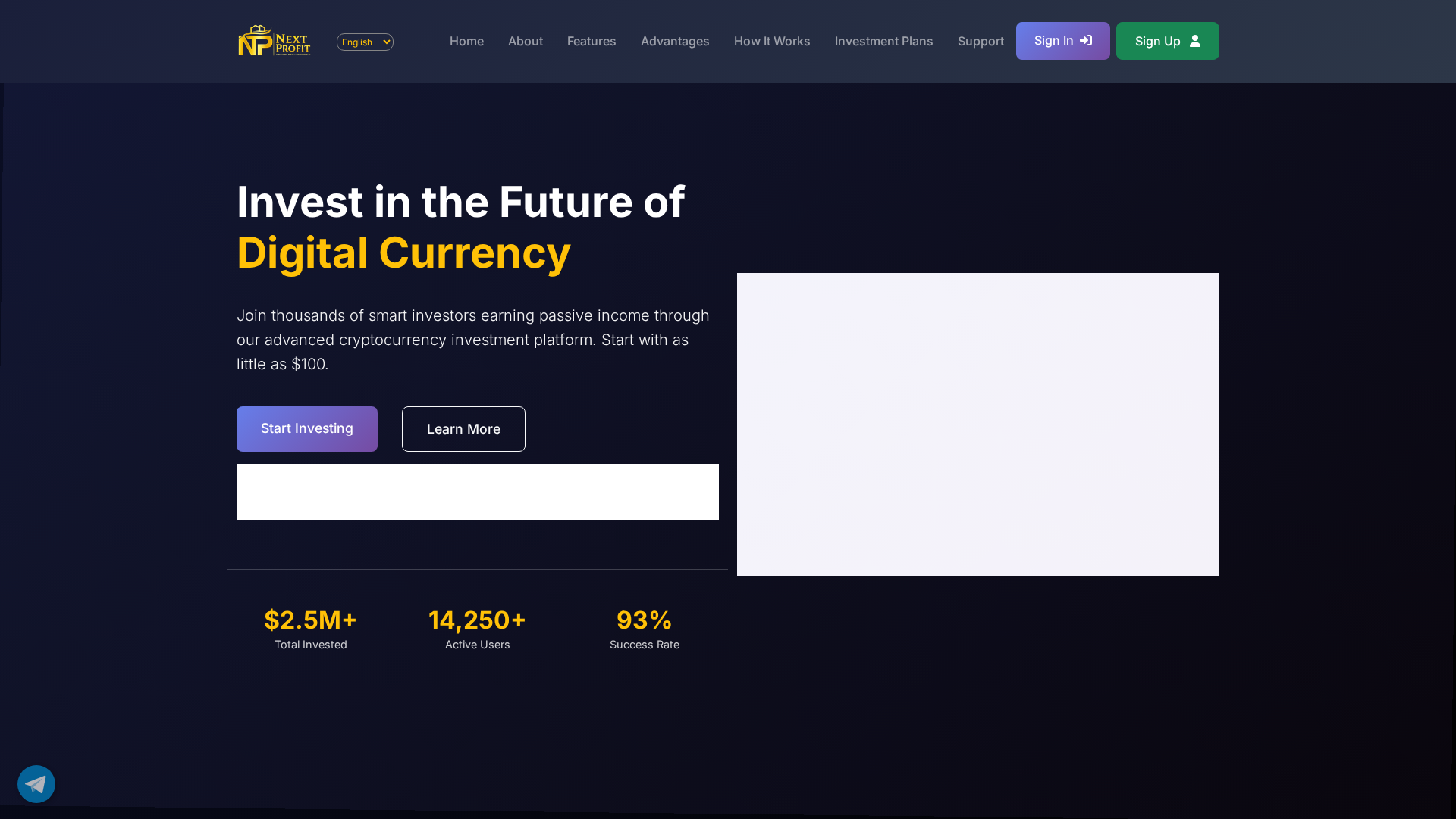 Screenshot of nextprofitapp.com