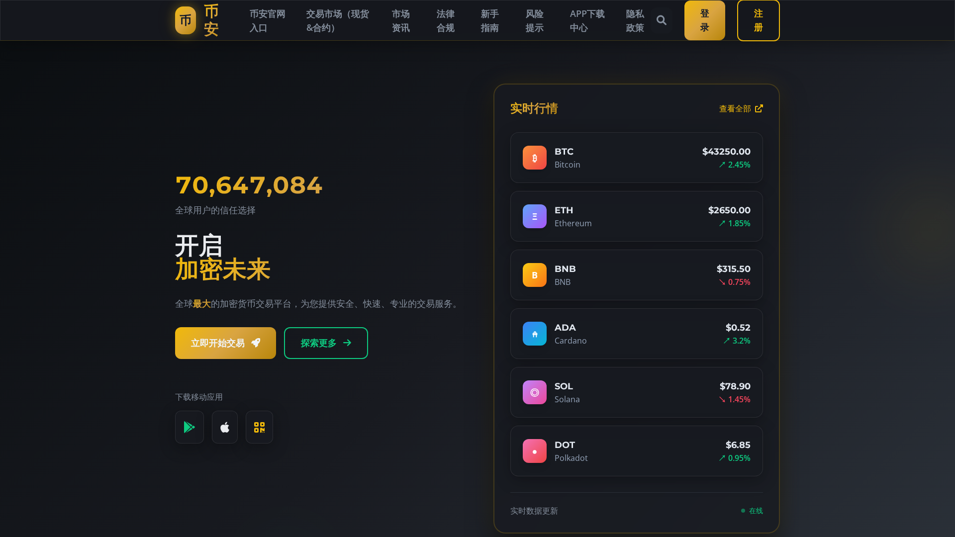 Screenshot of a8-binance.com