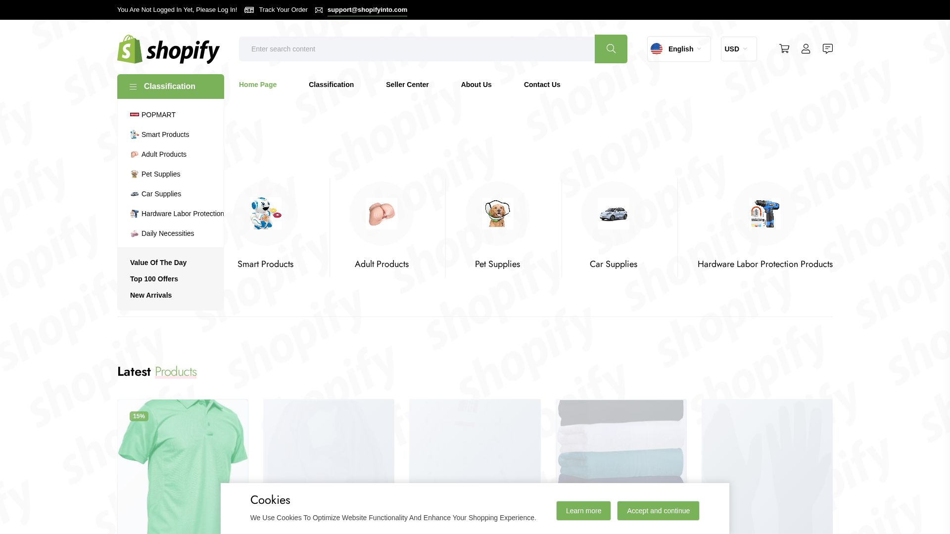Screenshot of www.shopifylk.com