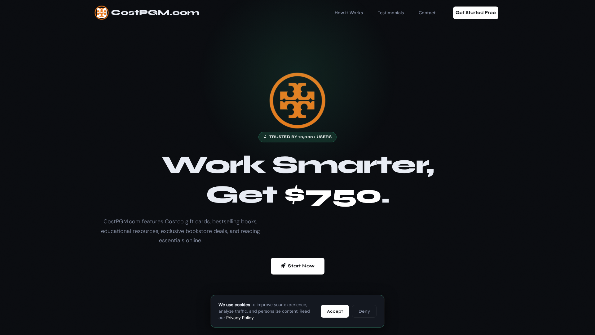Screenshot of costpgm.shop