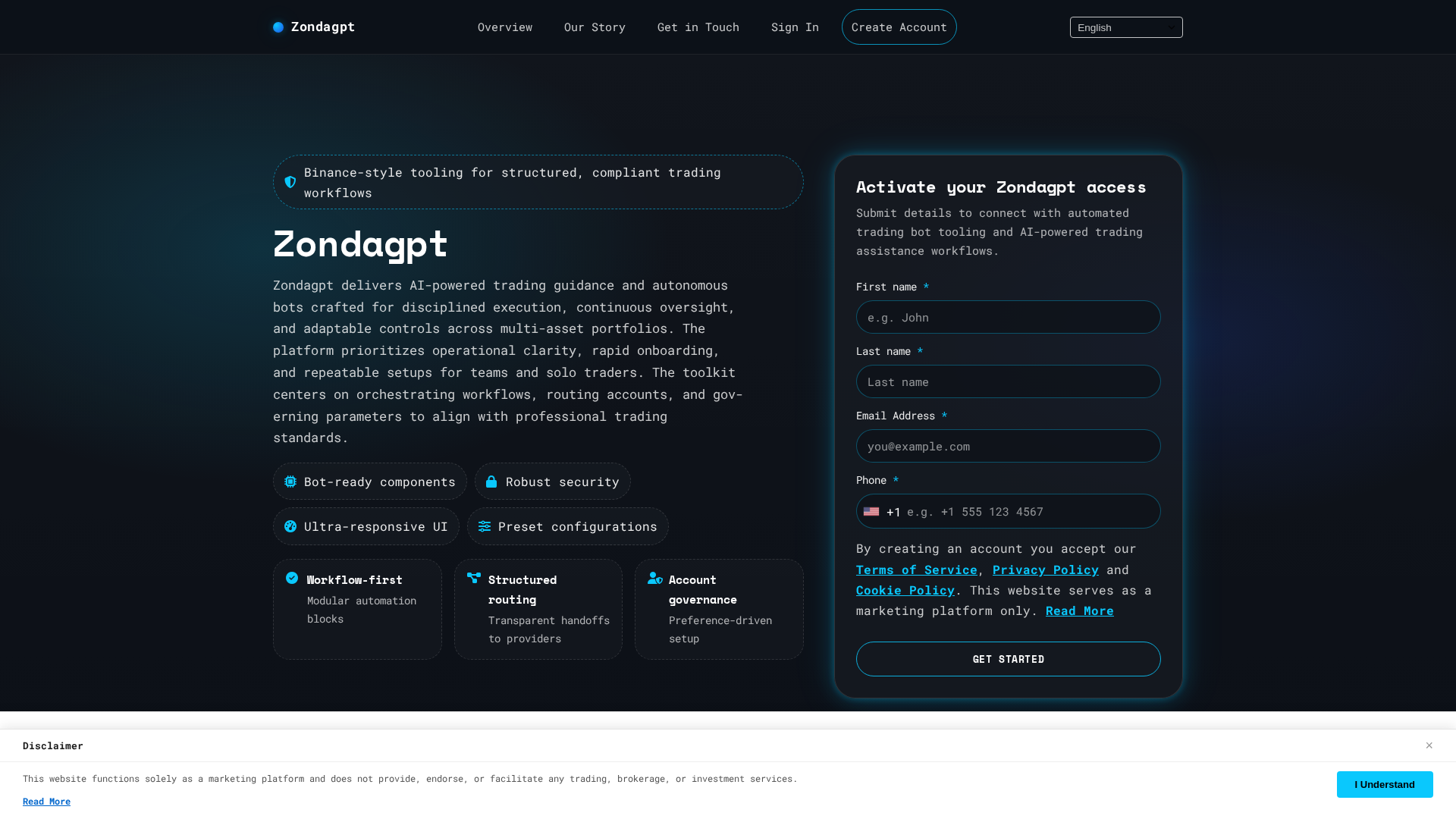 Screenshot of zondagpt.click
