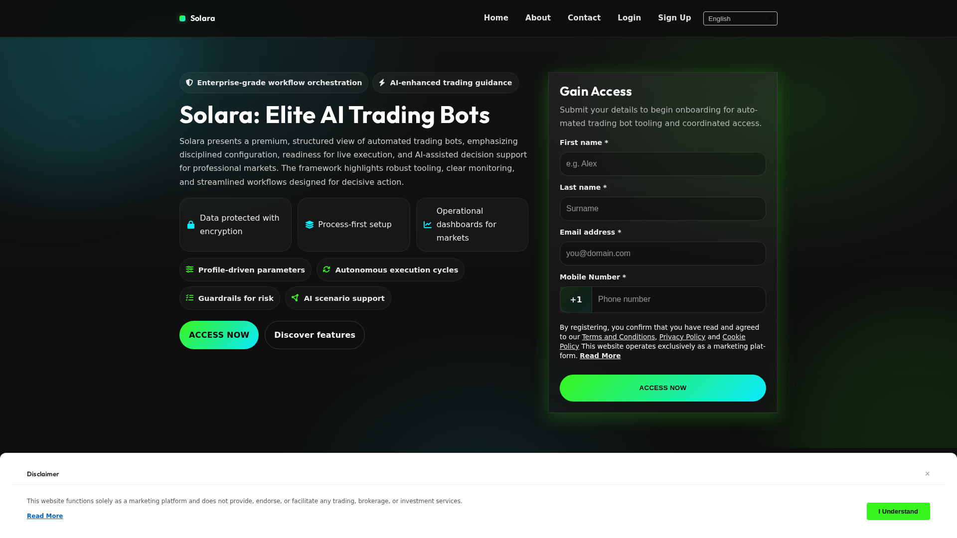 Screenshot of solara-app.digital