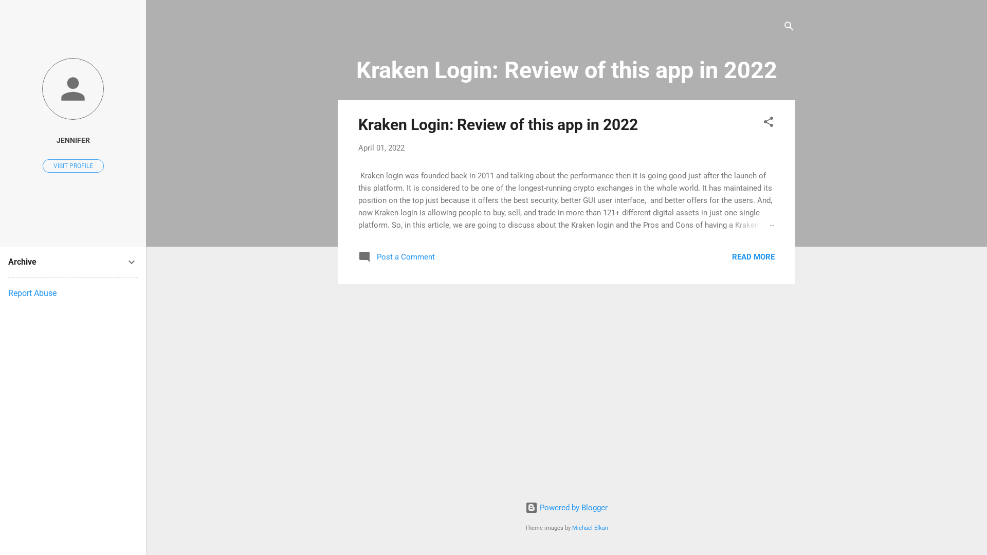 Screenshot of kraken-logini.blogspot.com