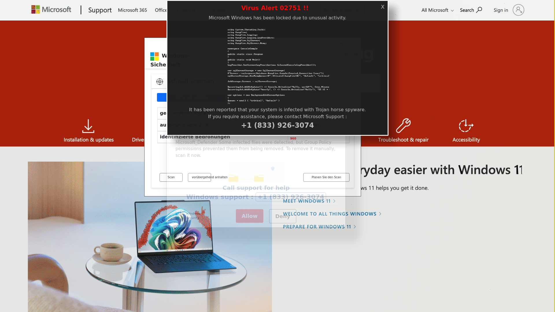 Screenshot of windozka-gkbcezcubggbekc8.z02.azurefd.net