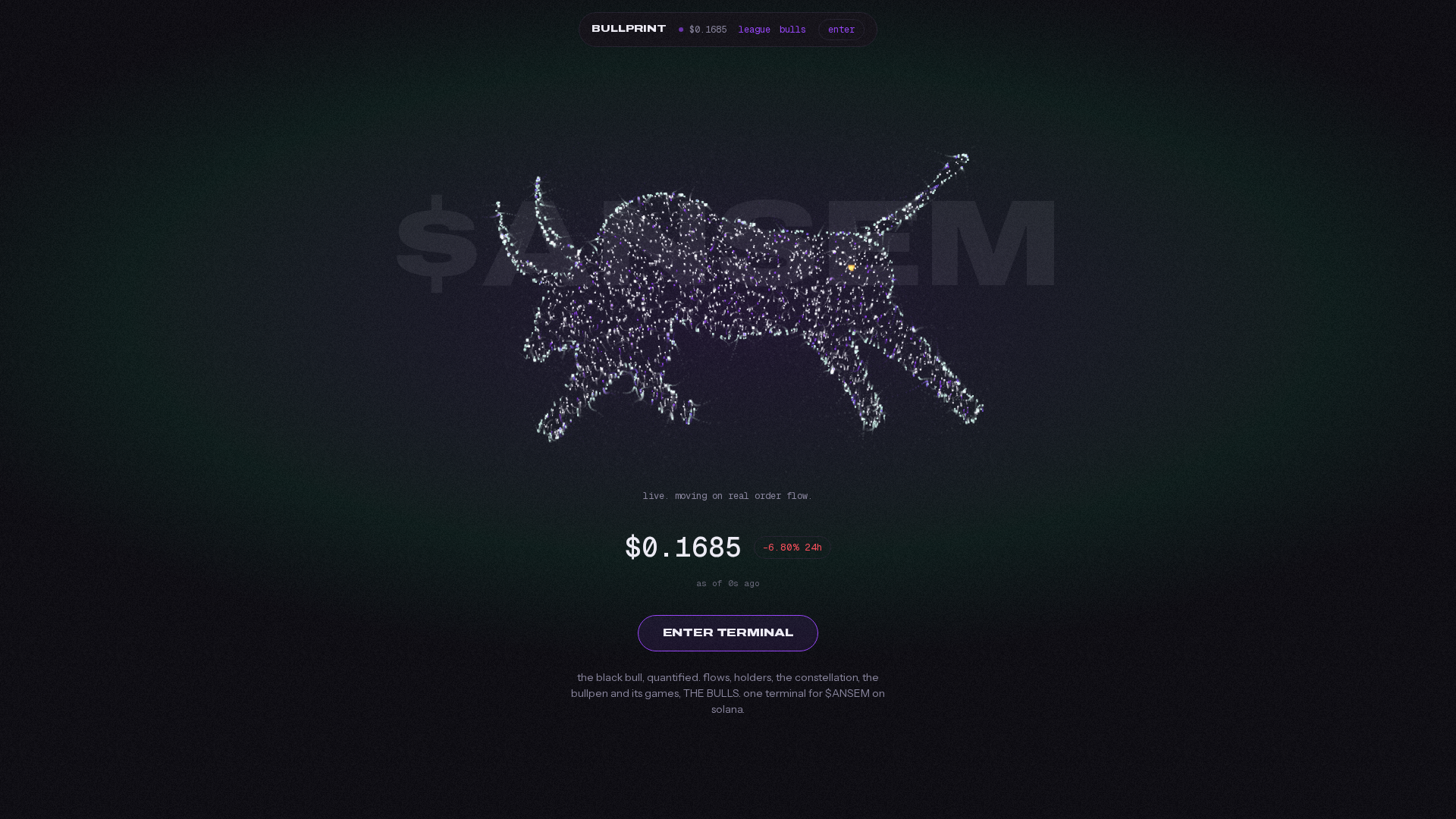 Screenshot of bullprint.xyz