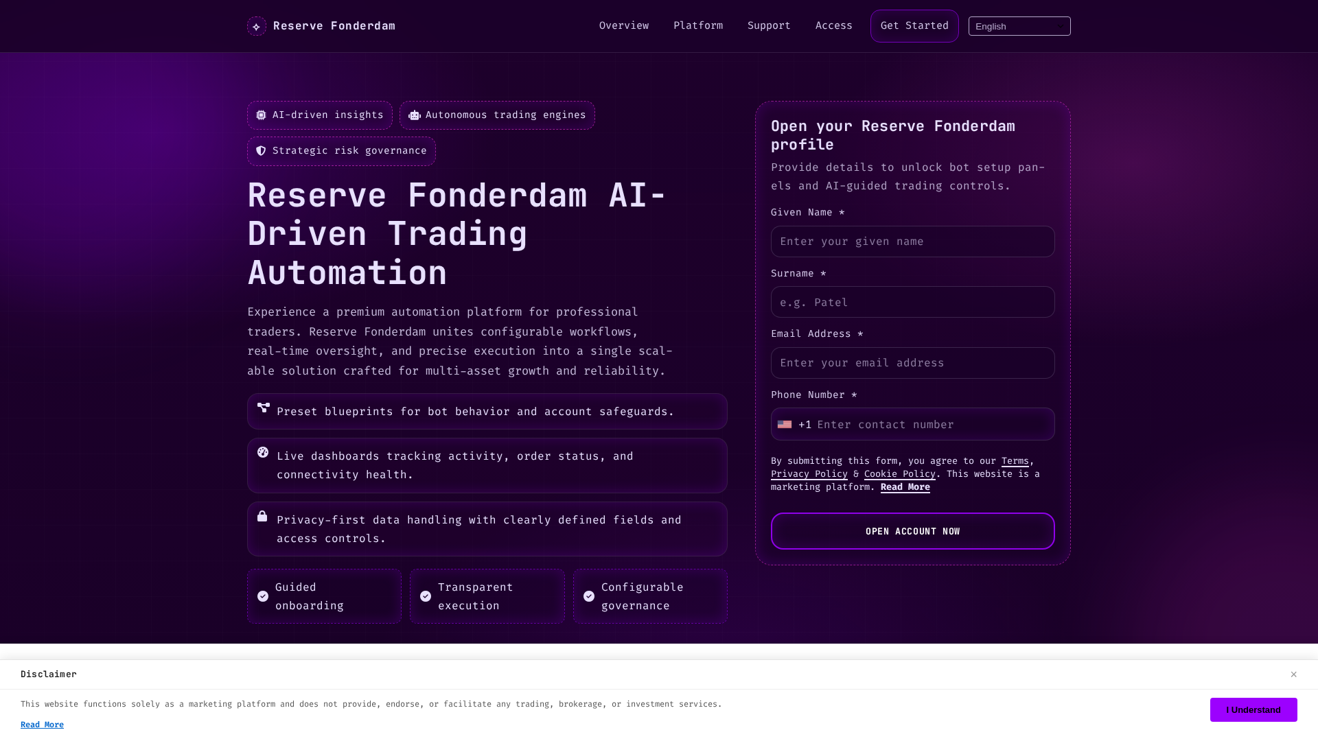 Screenshot of reservefonderdam.digital