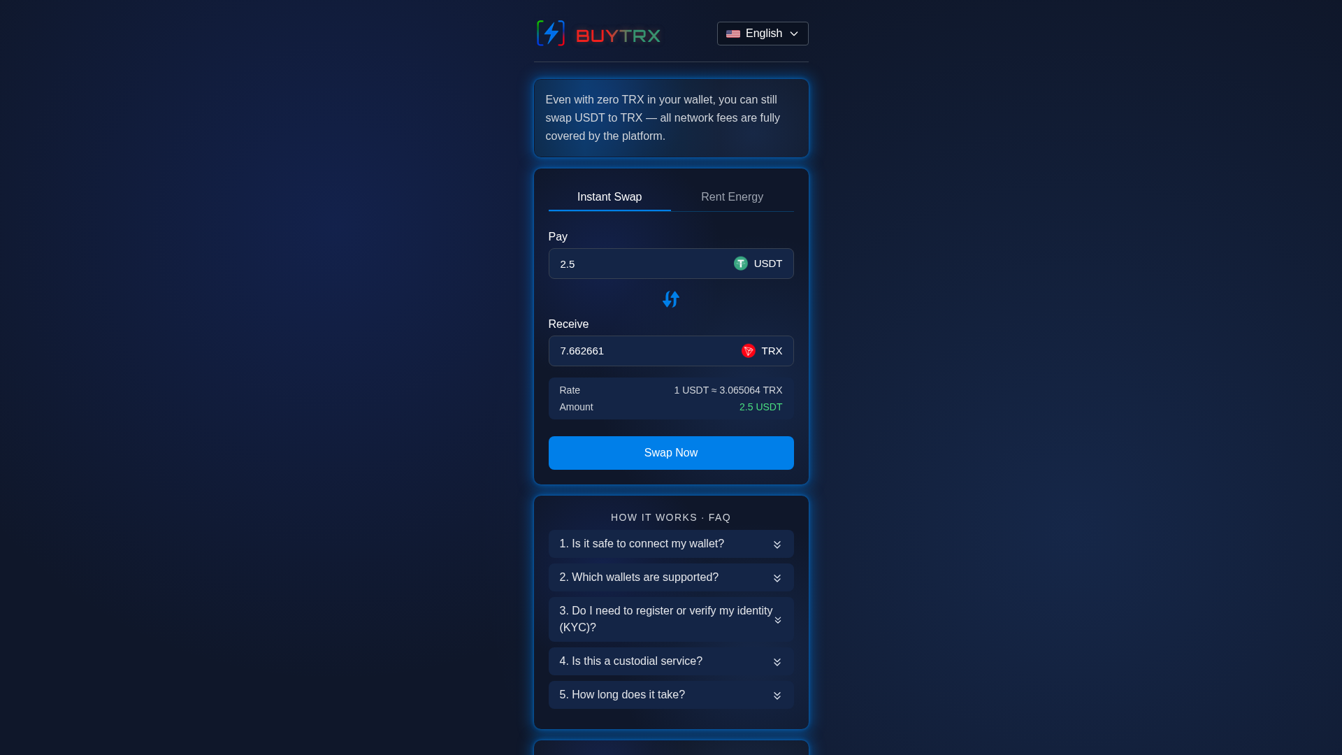 Screenshot of as.buy-tron.link