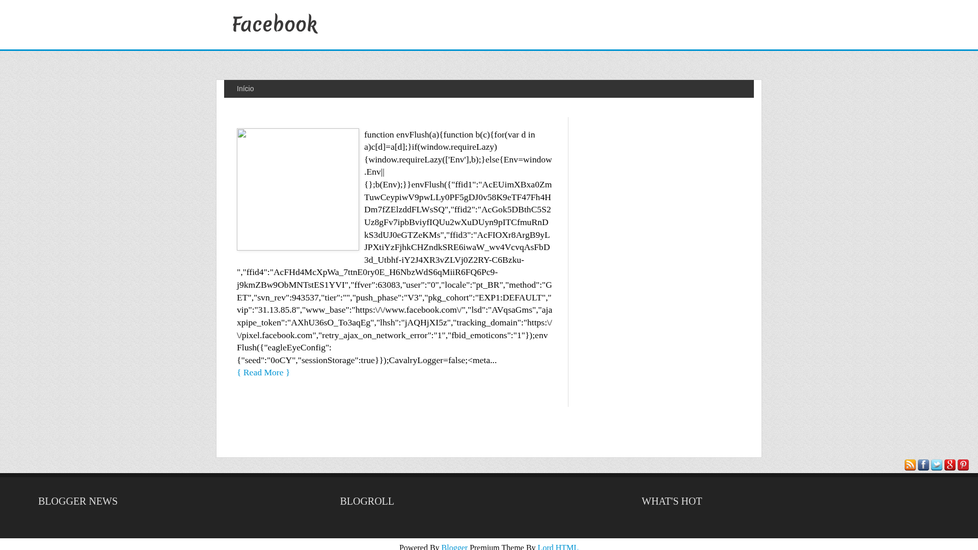 Screenshot of facebook-interface.blogspot.com