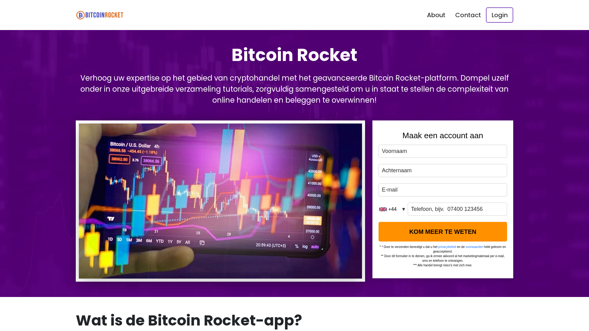 Screenshot of bitcoinrocket.nl