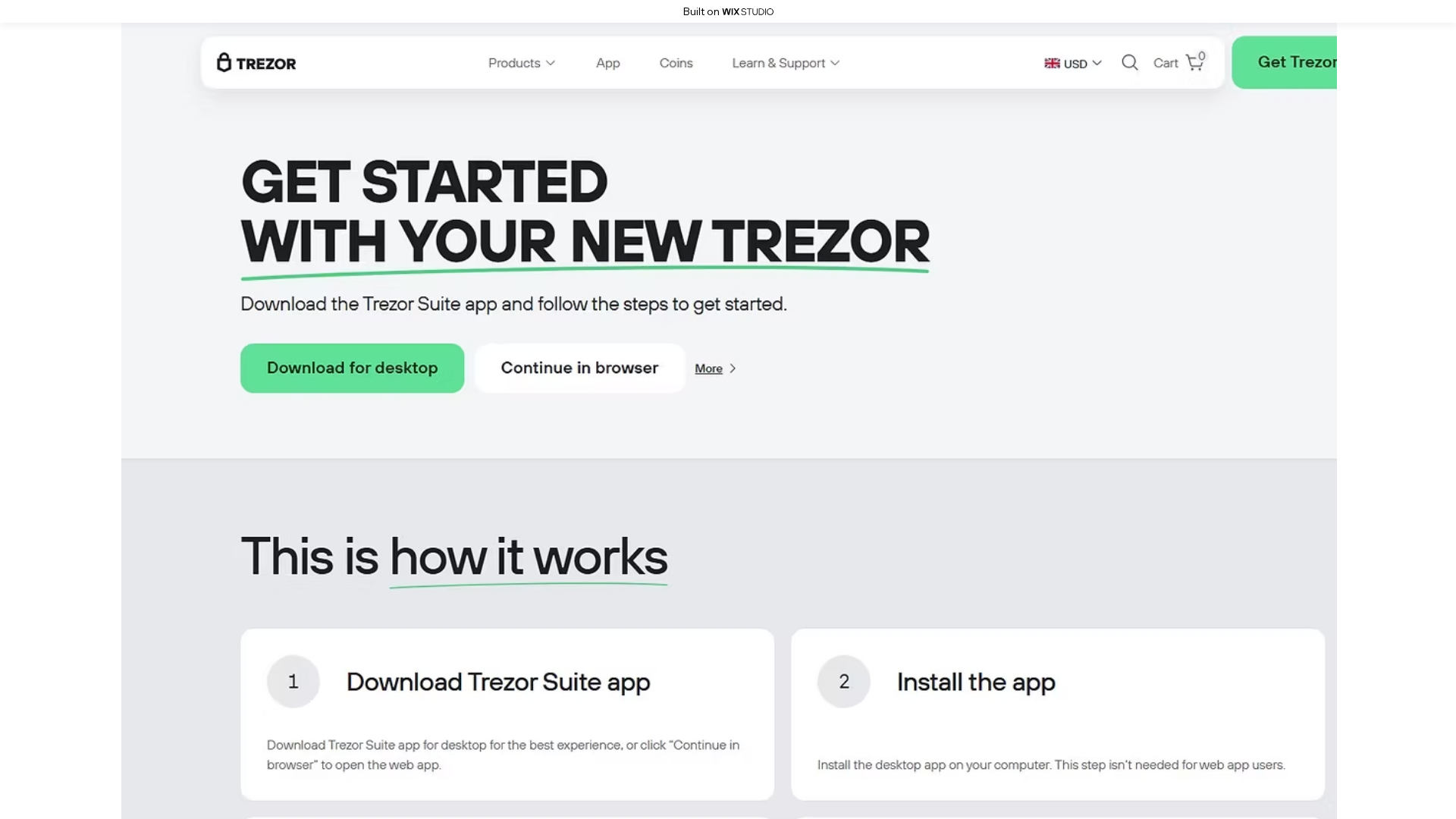 Screenshot of home-trezur-apps.wixstudio.com