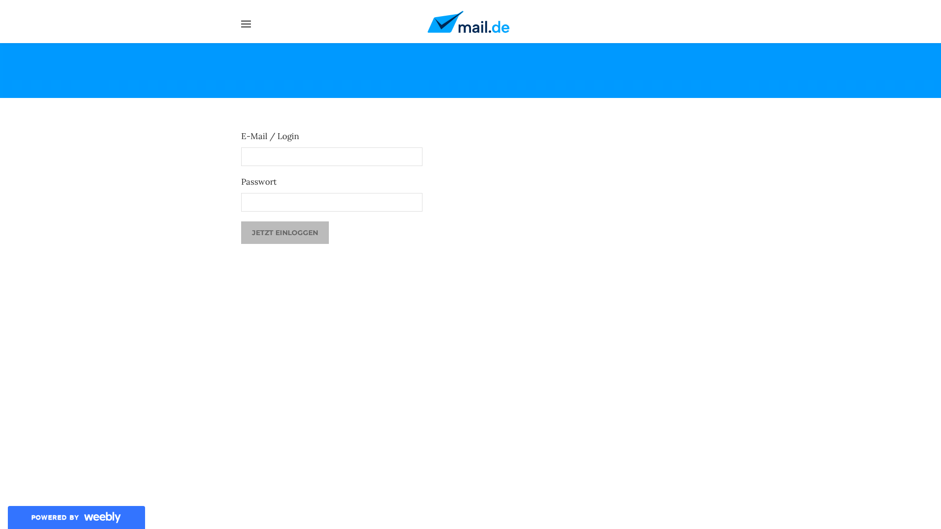 Screenshot of maildeser.weebly.com