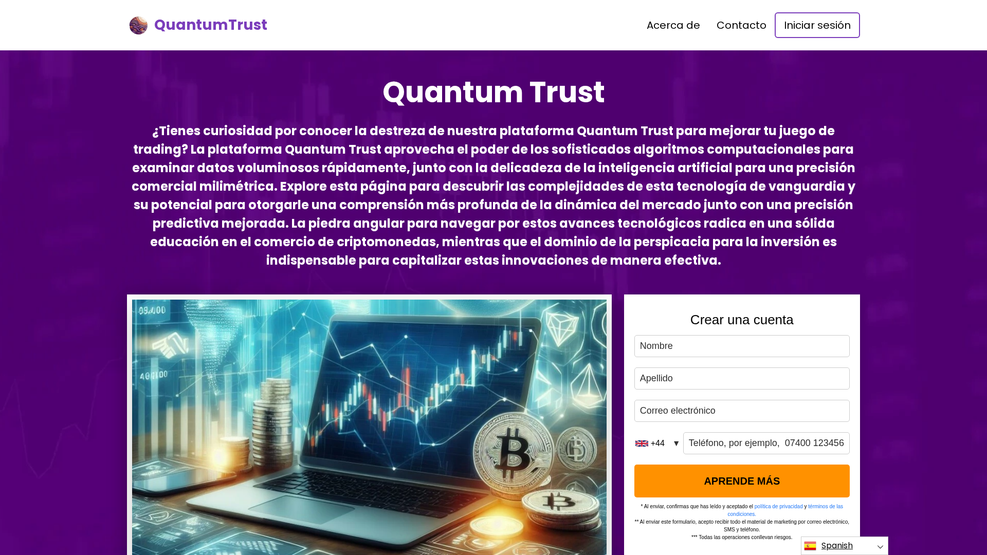 Screenshot of quantumtradewave.app