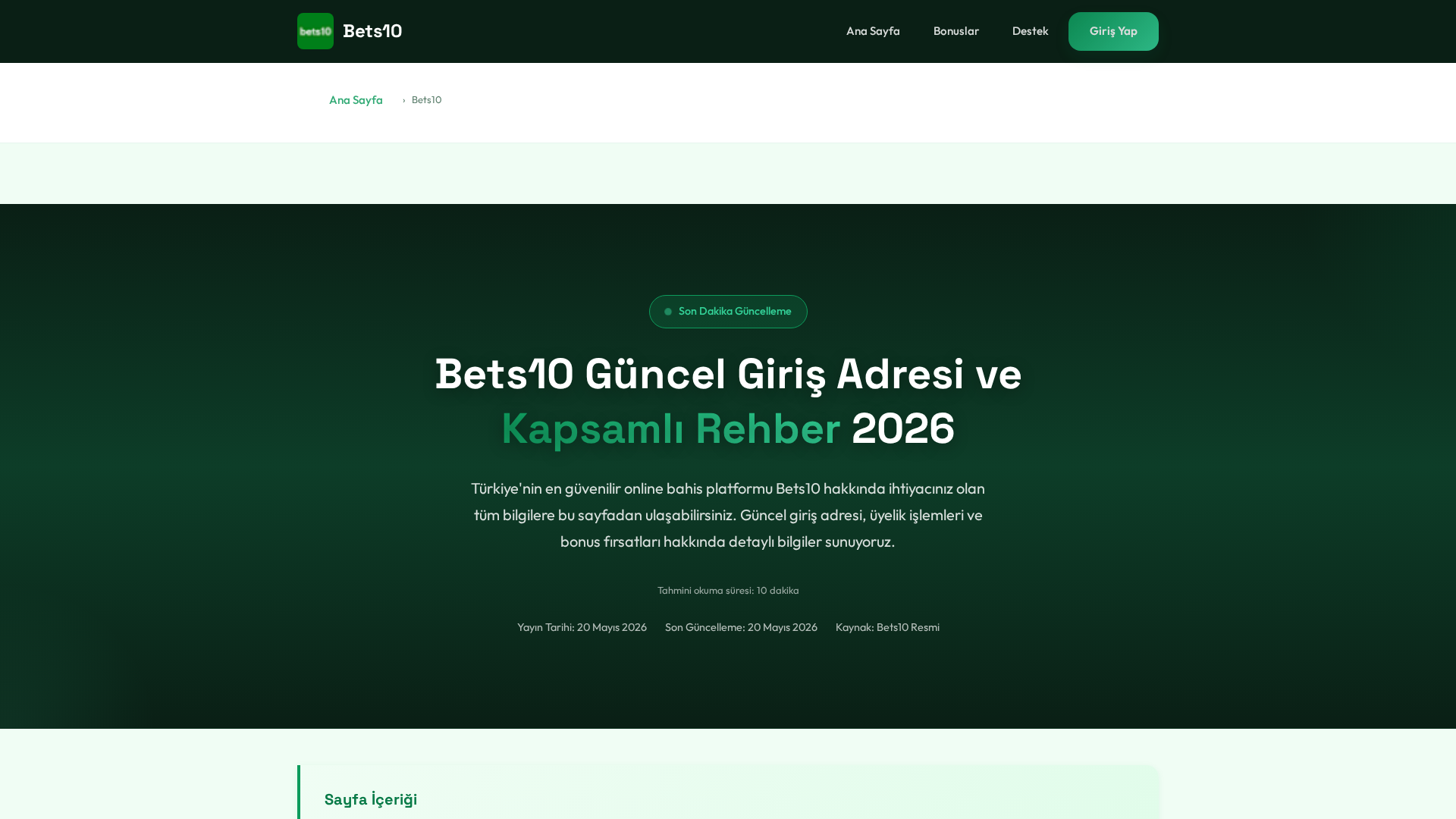 Screenshot of m.bets10yeni-giris.com