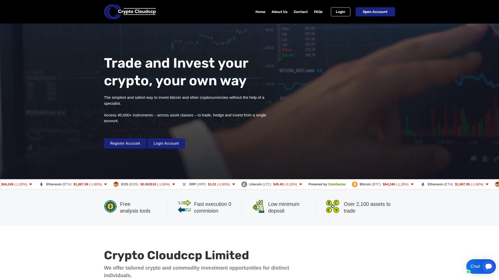 Screenshot of cryptocloudccp.com