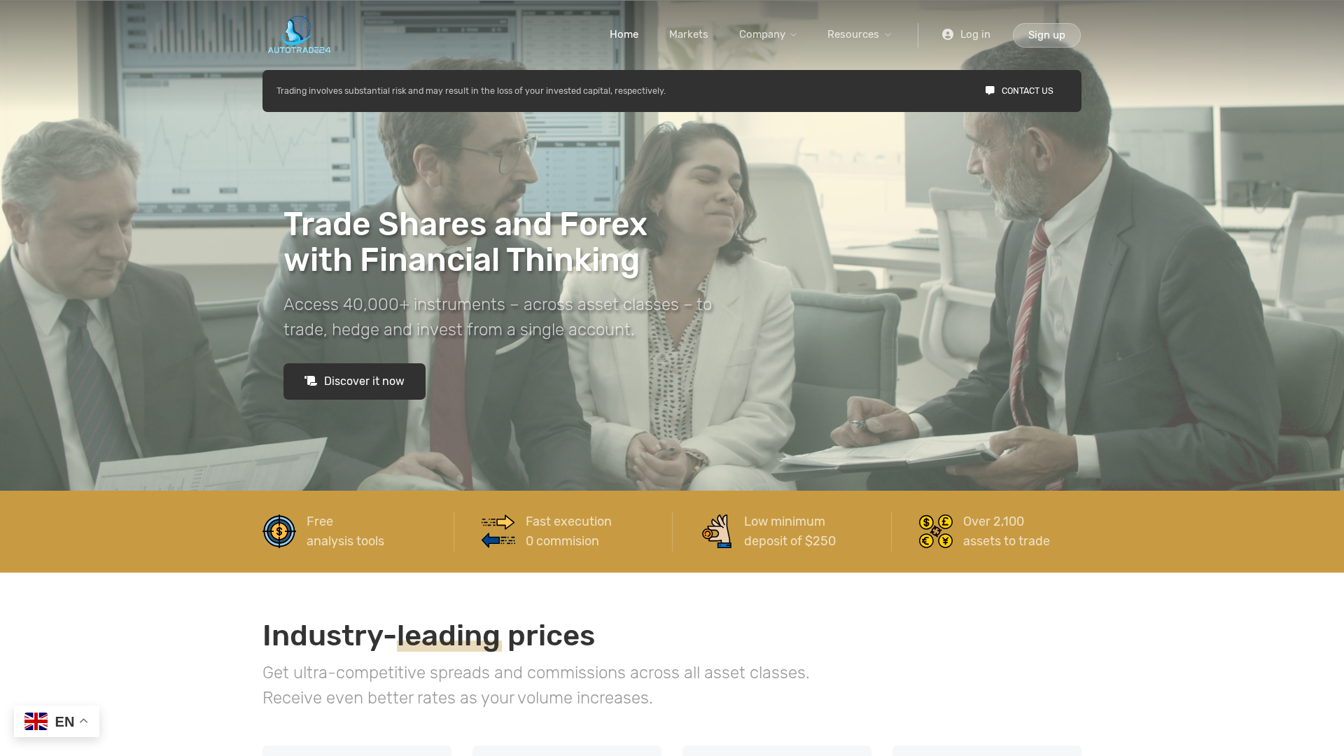 Screenshot of autotrade24.ai