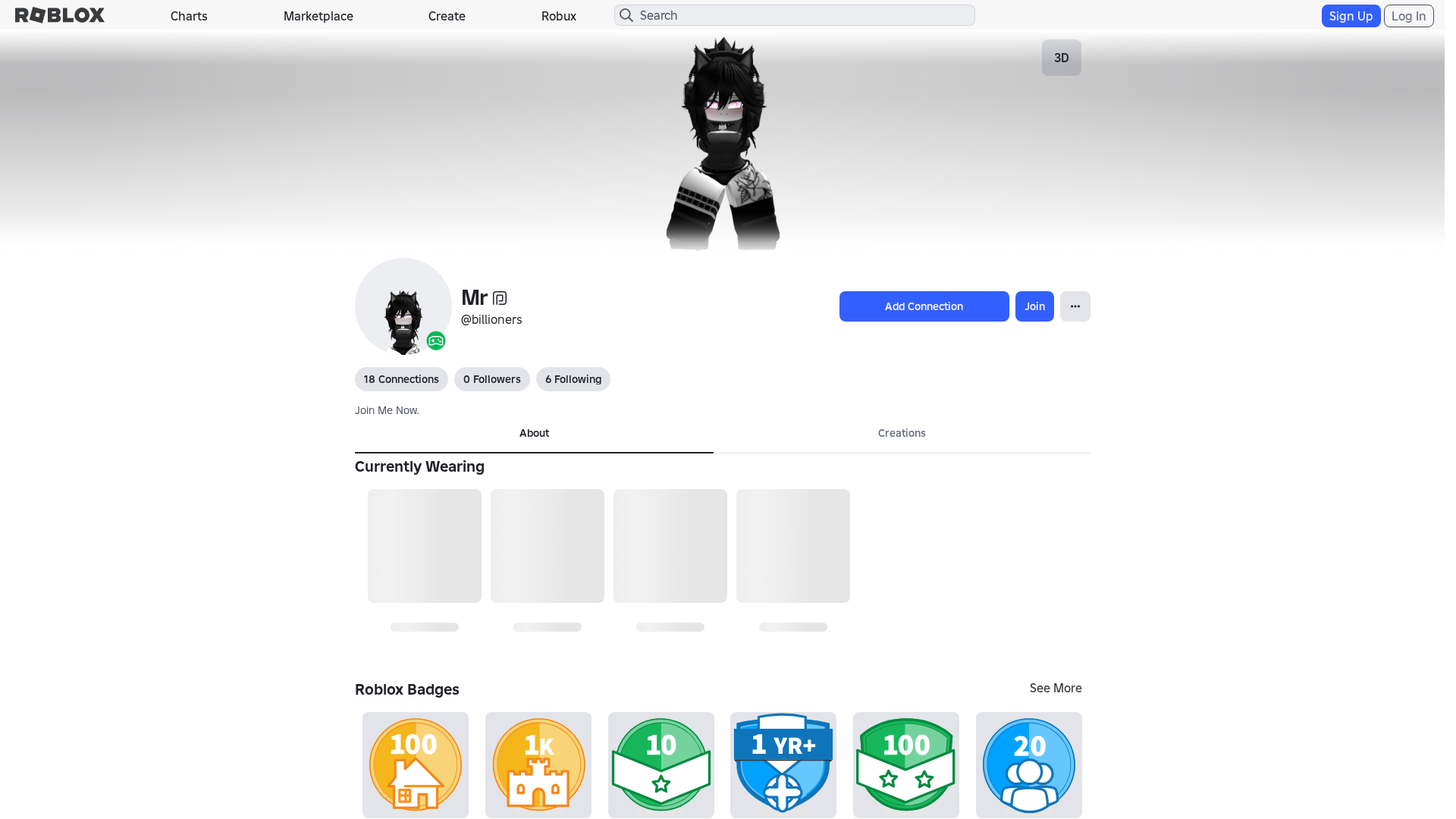 Screenshot of rroblox.wf