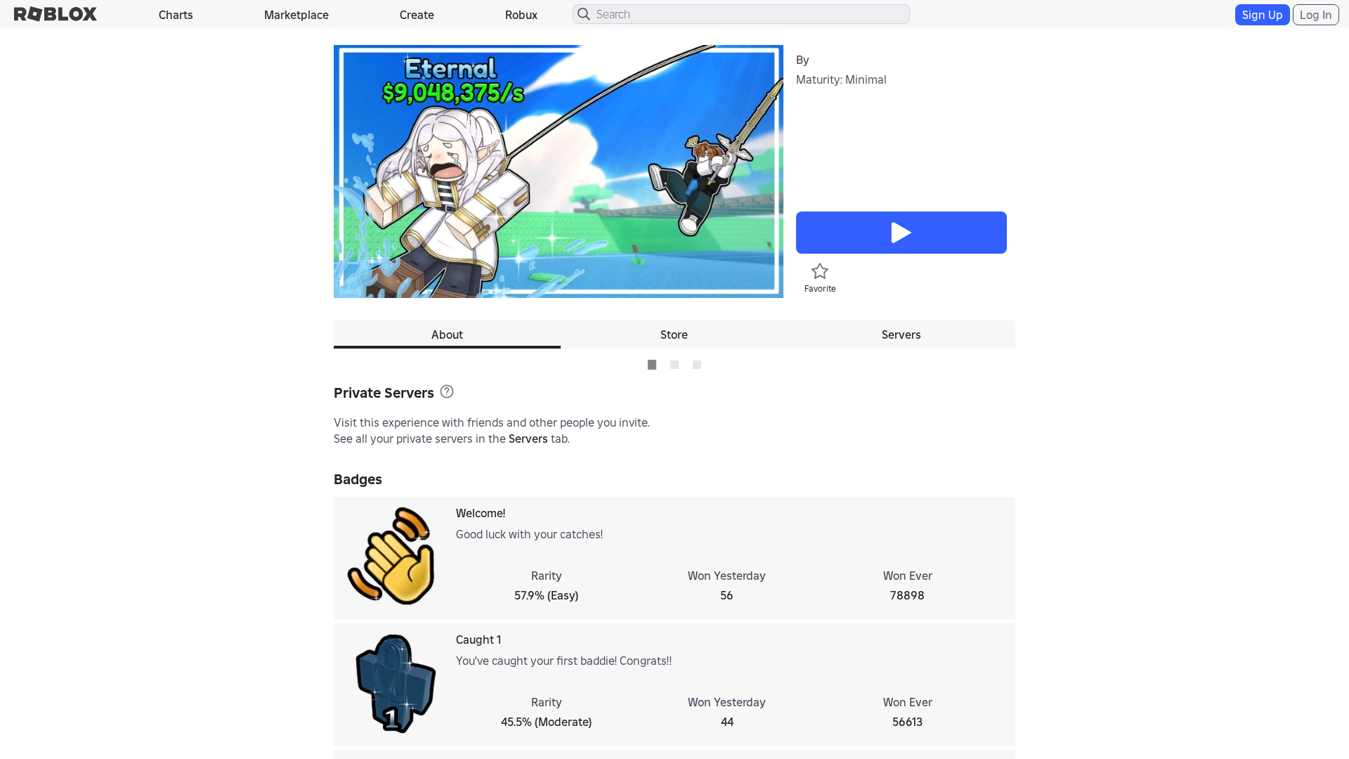Screenshot of www.roblox.com.pt