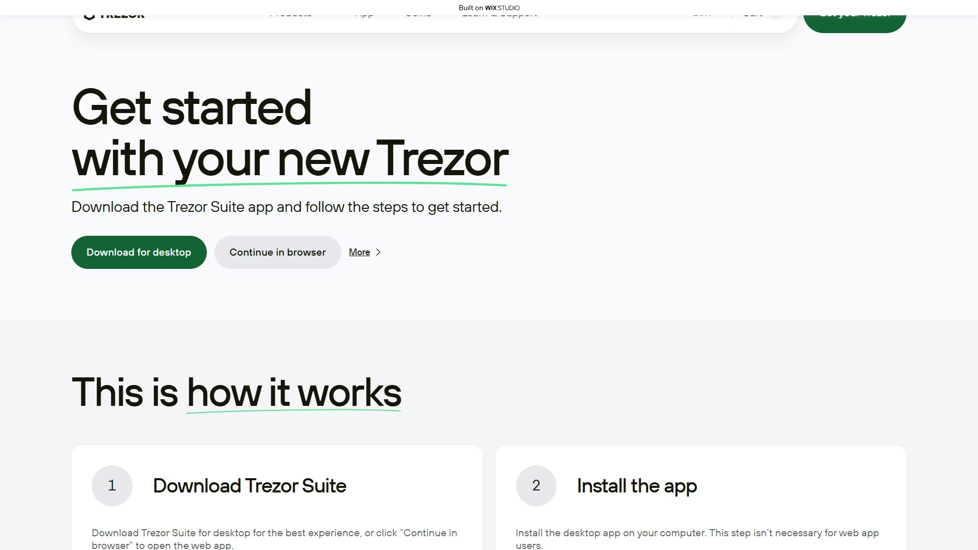 Screenshot of appstart-trixo.wixstudio.com
