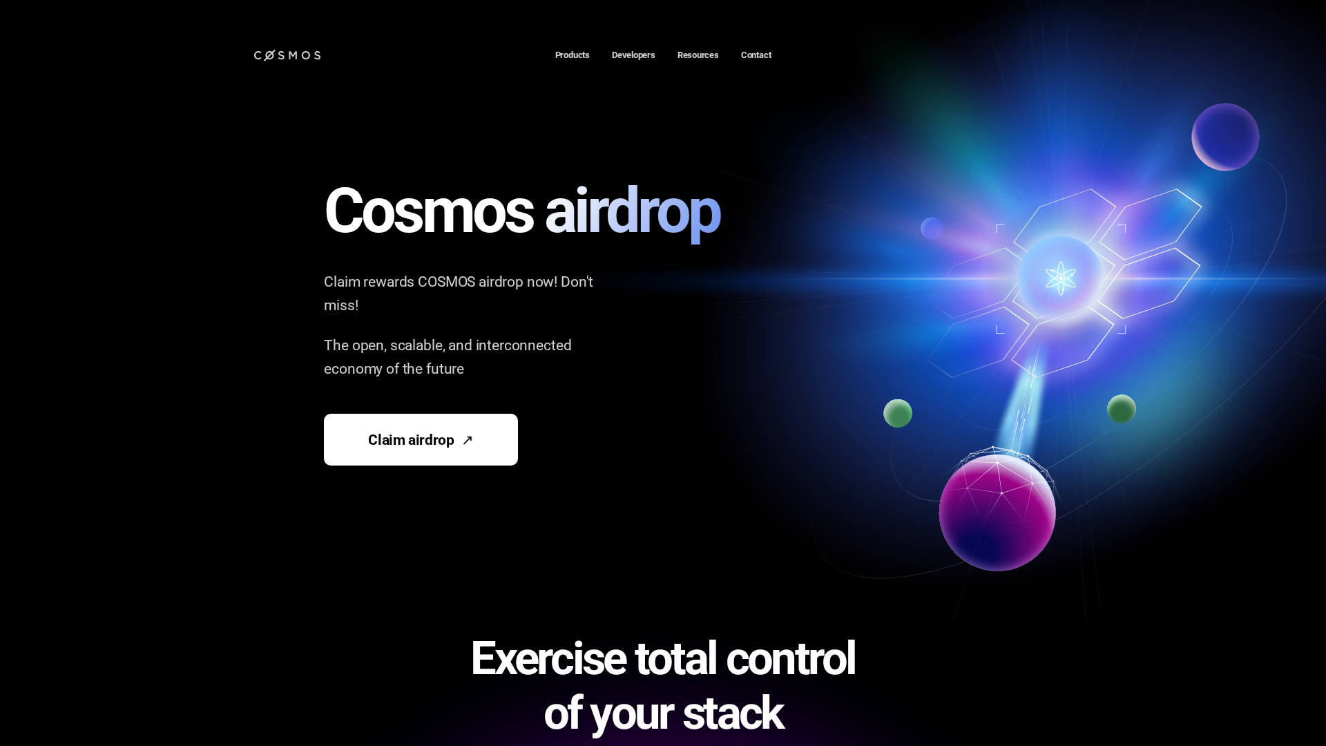 Screenshot of cosmosdrop.pages.dev