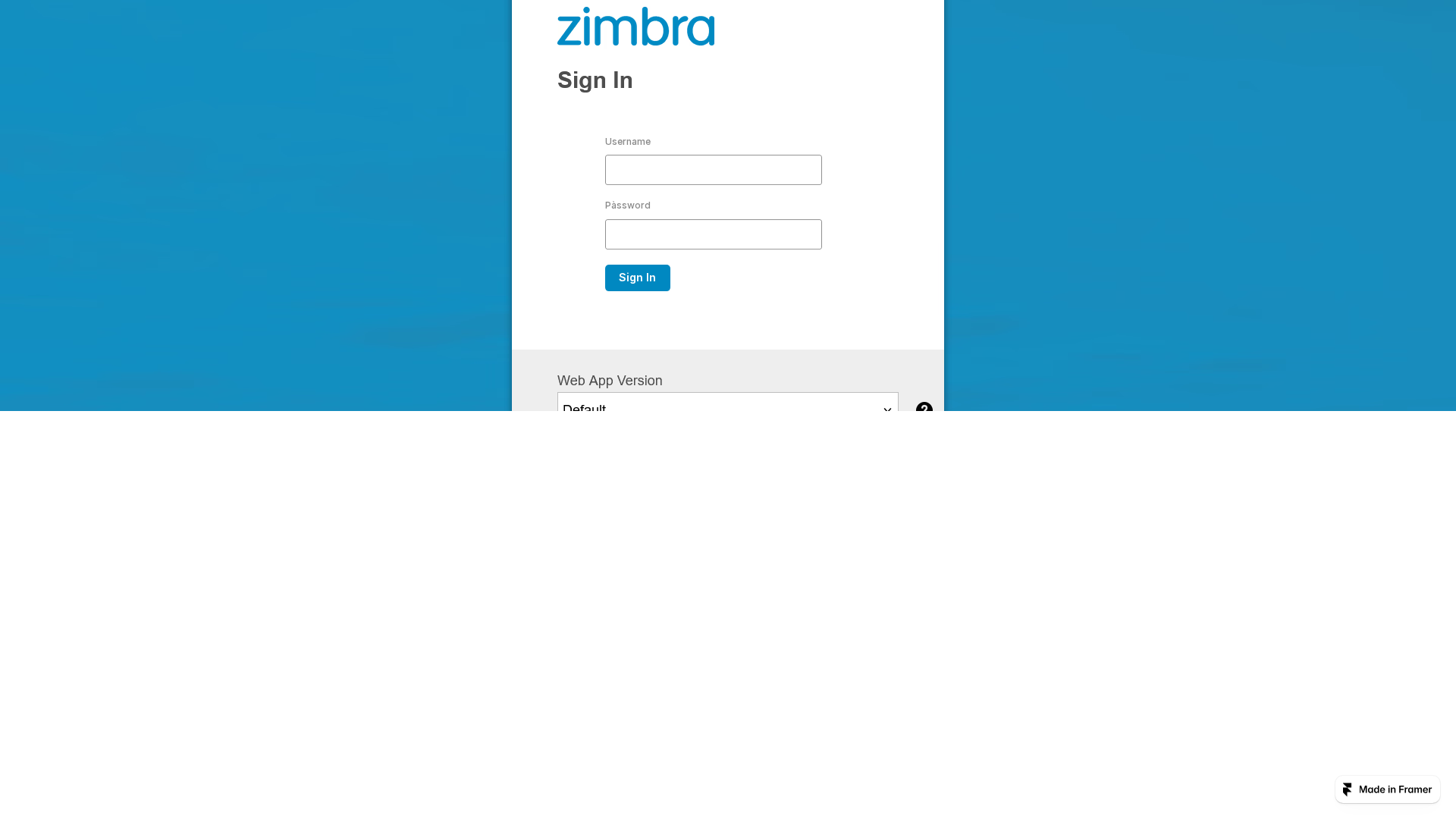 Screenshot of tame-company-791375.framer.app