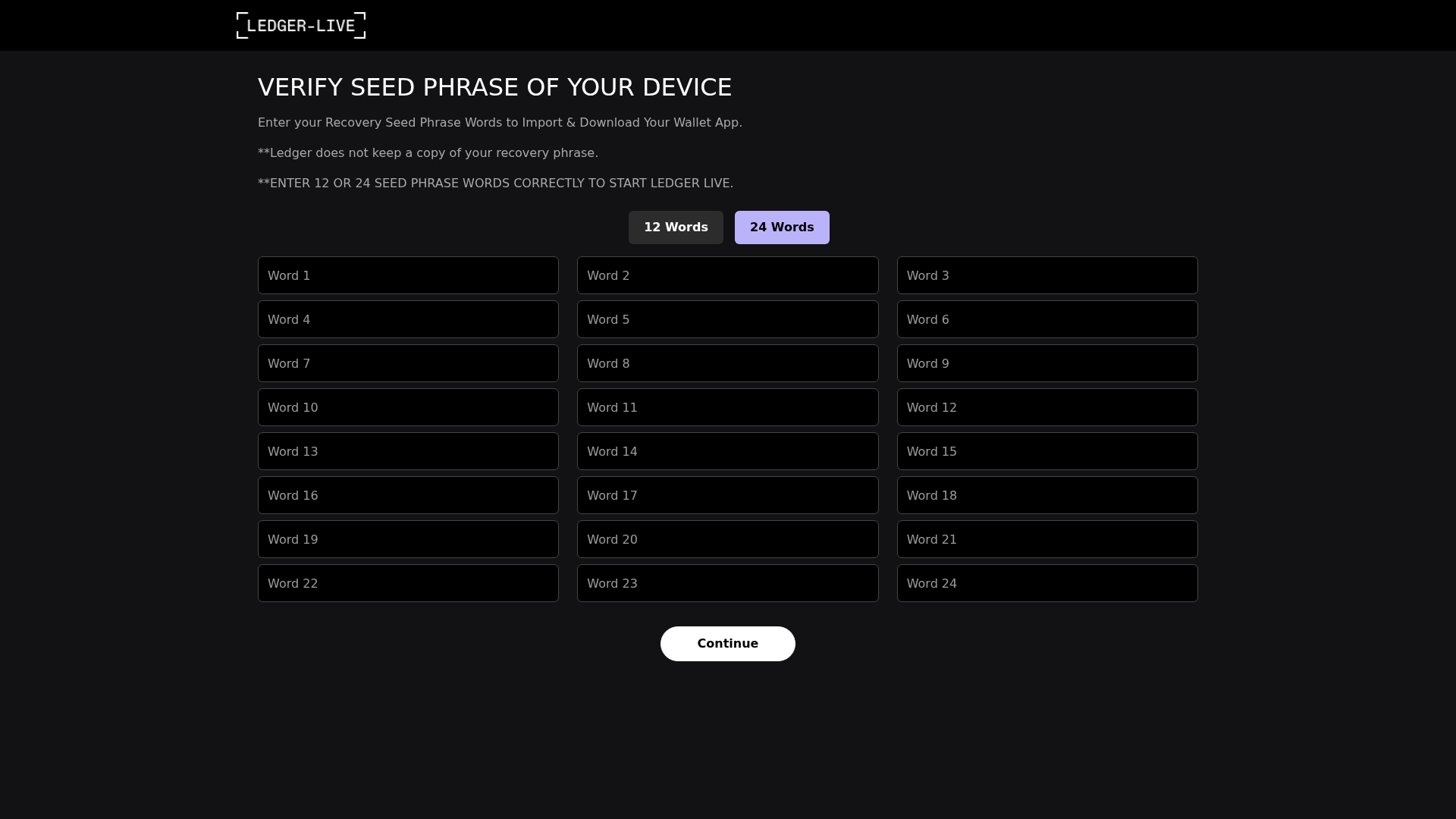 Screenshot of ledger-livelogin-e7-en-us-cdn-gamma.vercel.app