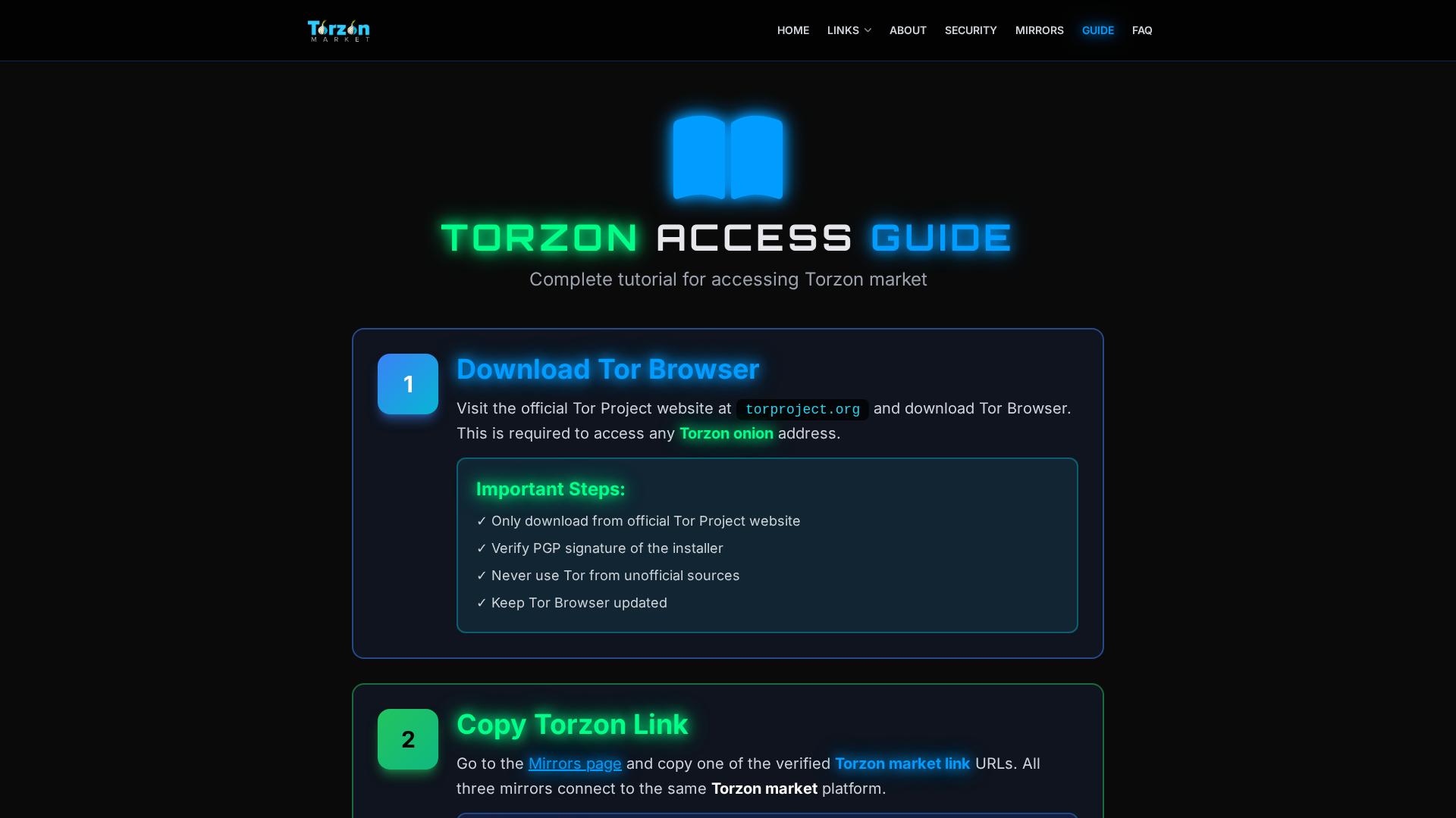 Screenshot of blog.torzonmarket.ltd