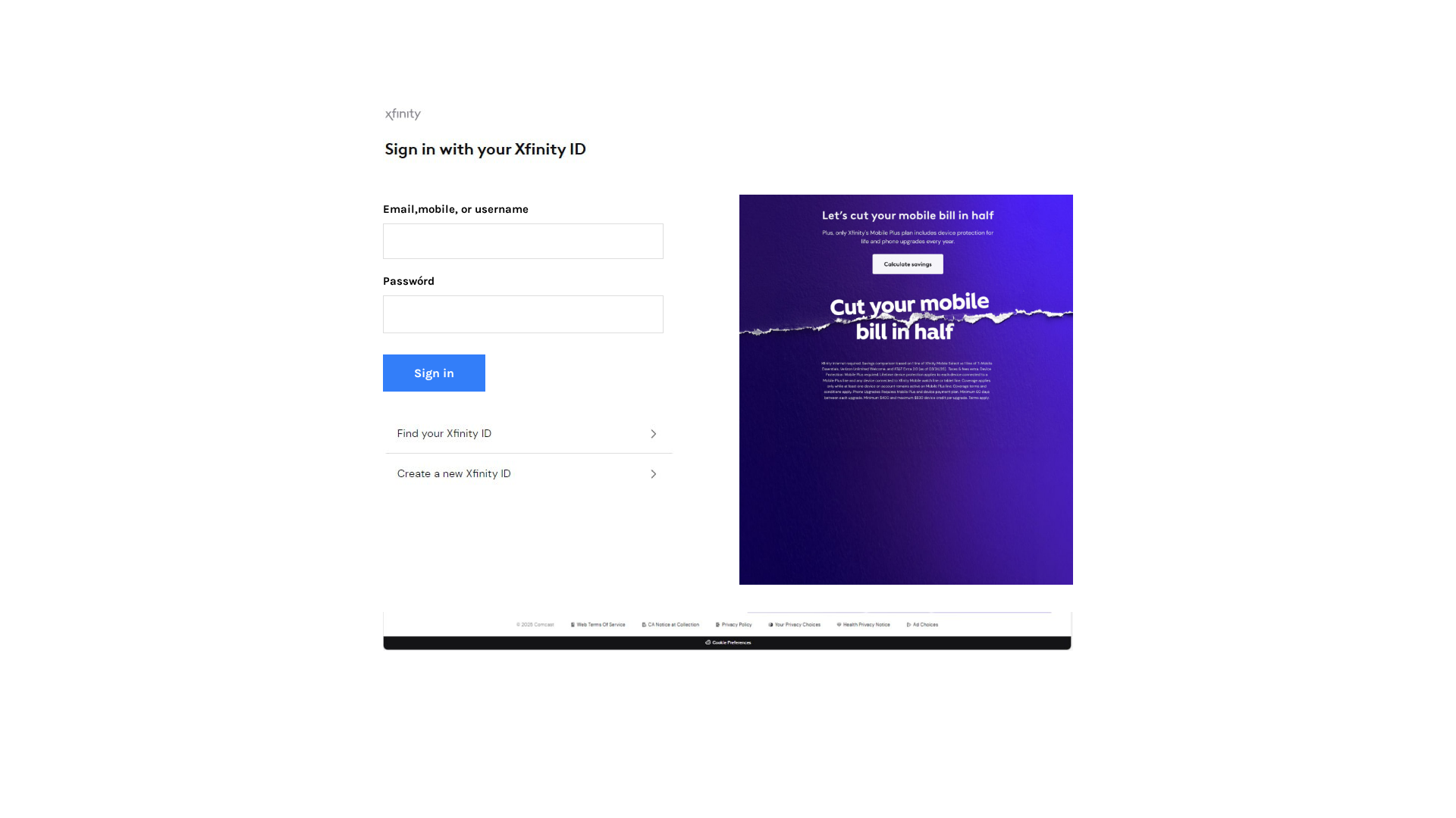 Screenshot of www.sign-in-to-xfinity-101765.weebly.com