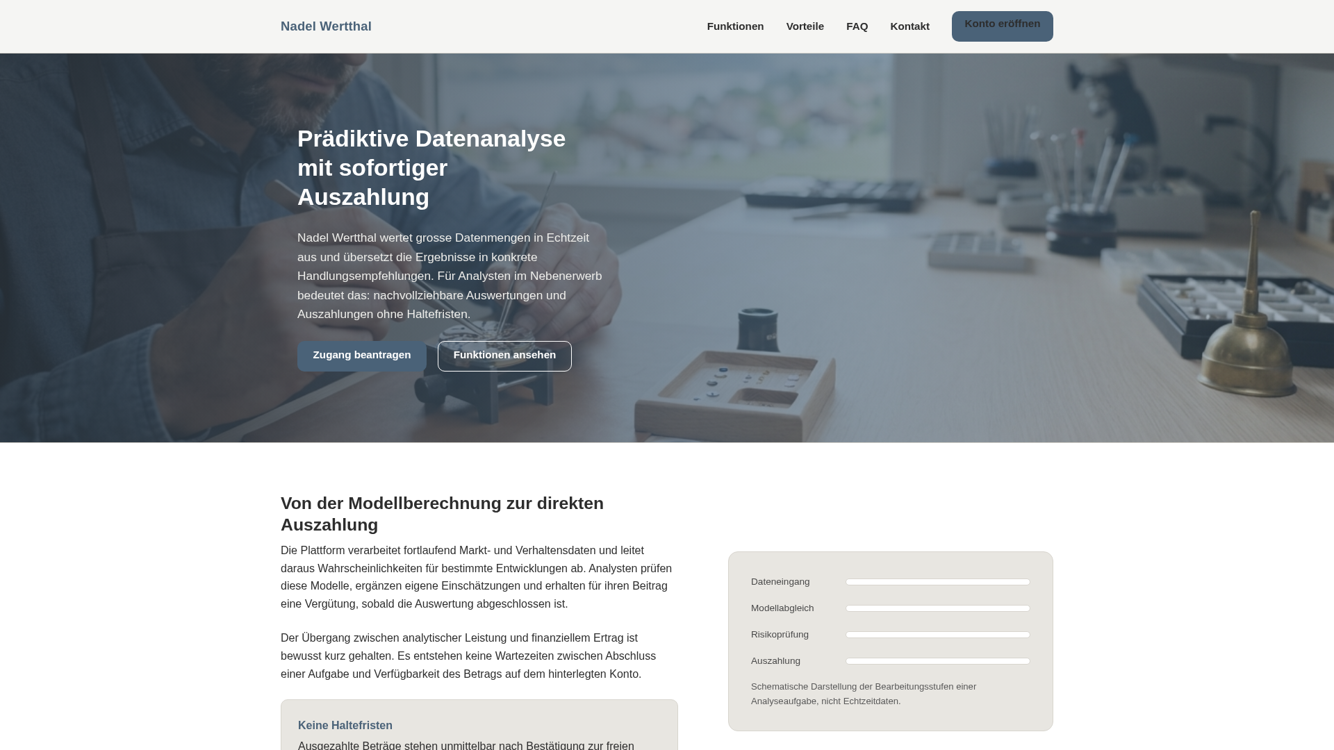 Screenshot of nadelwertthaltrade.net