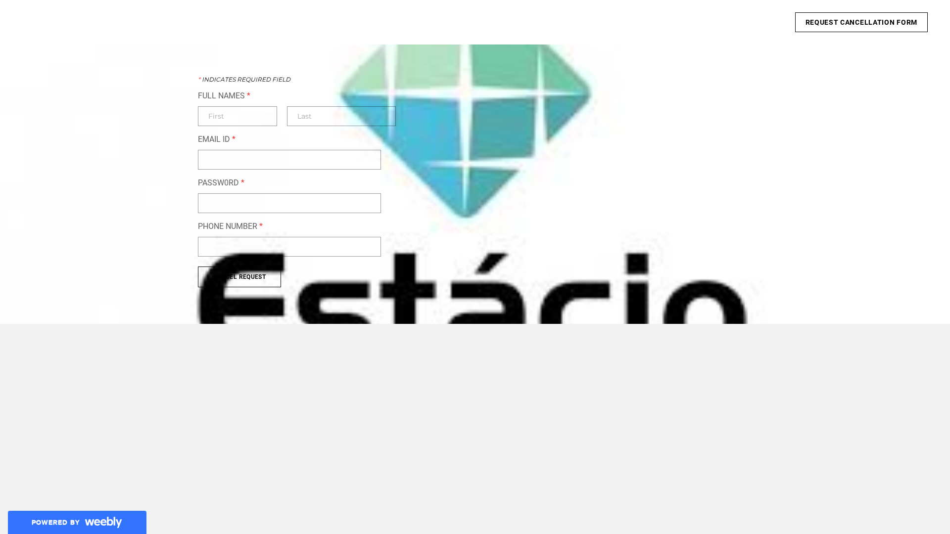 Screenshot of estaciorequestcancellation.weebly.com