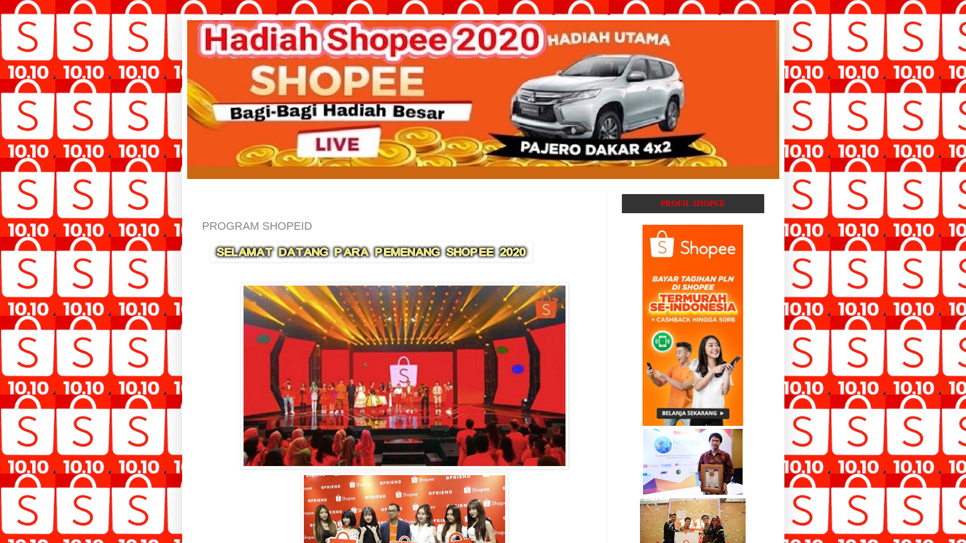 Screenshot of hasilundianhadiahshopee.blogspot.com