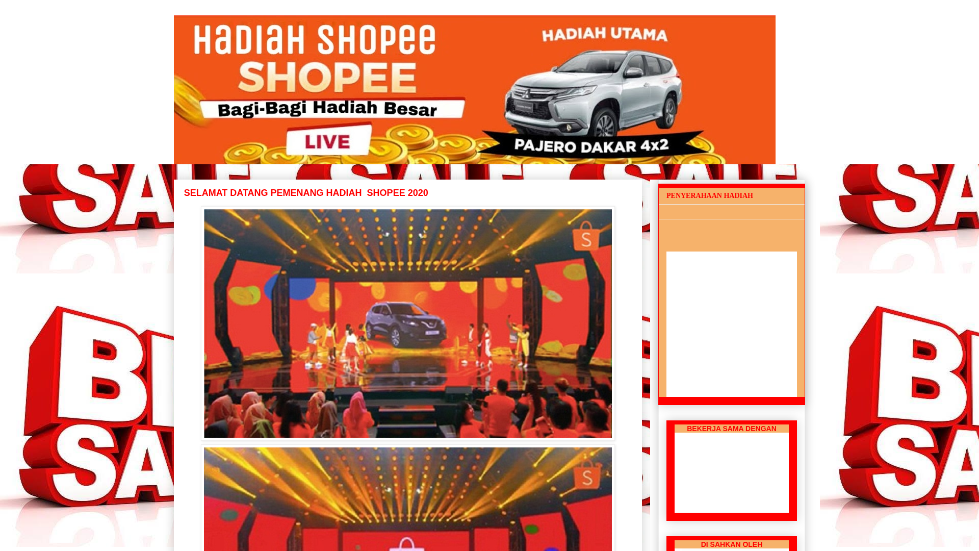 Screenshot of shopeejkt882.blogspot.com