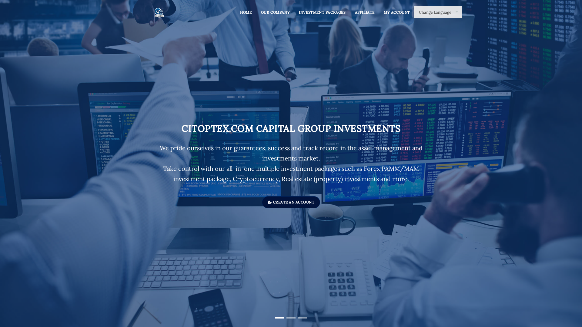 Screenshot of citoptex.com