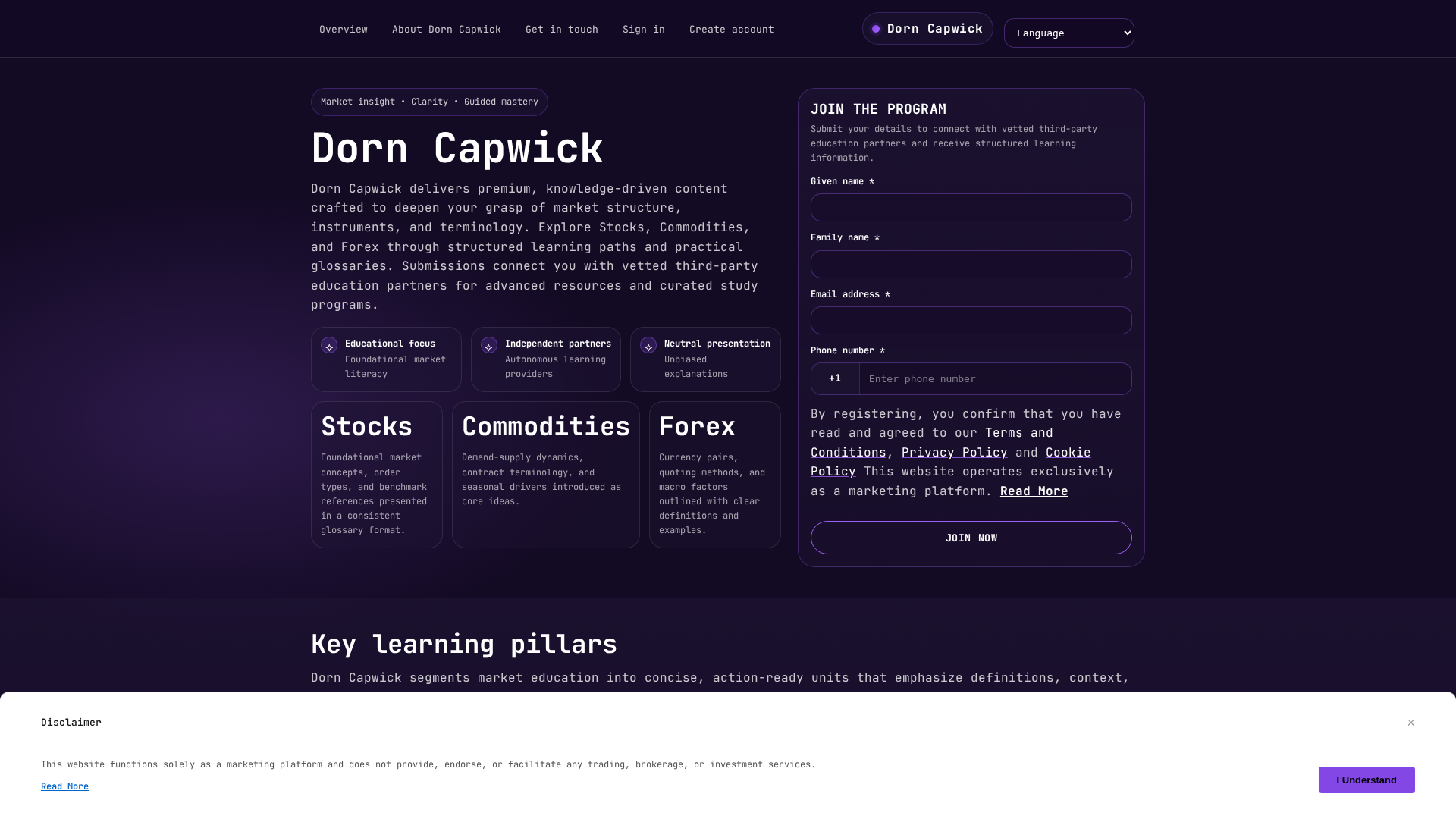 Screenshot of dorncapwick.click