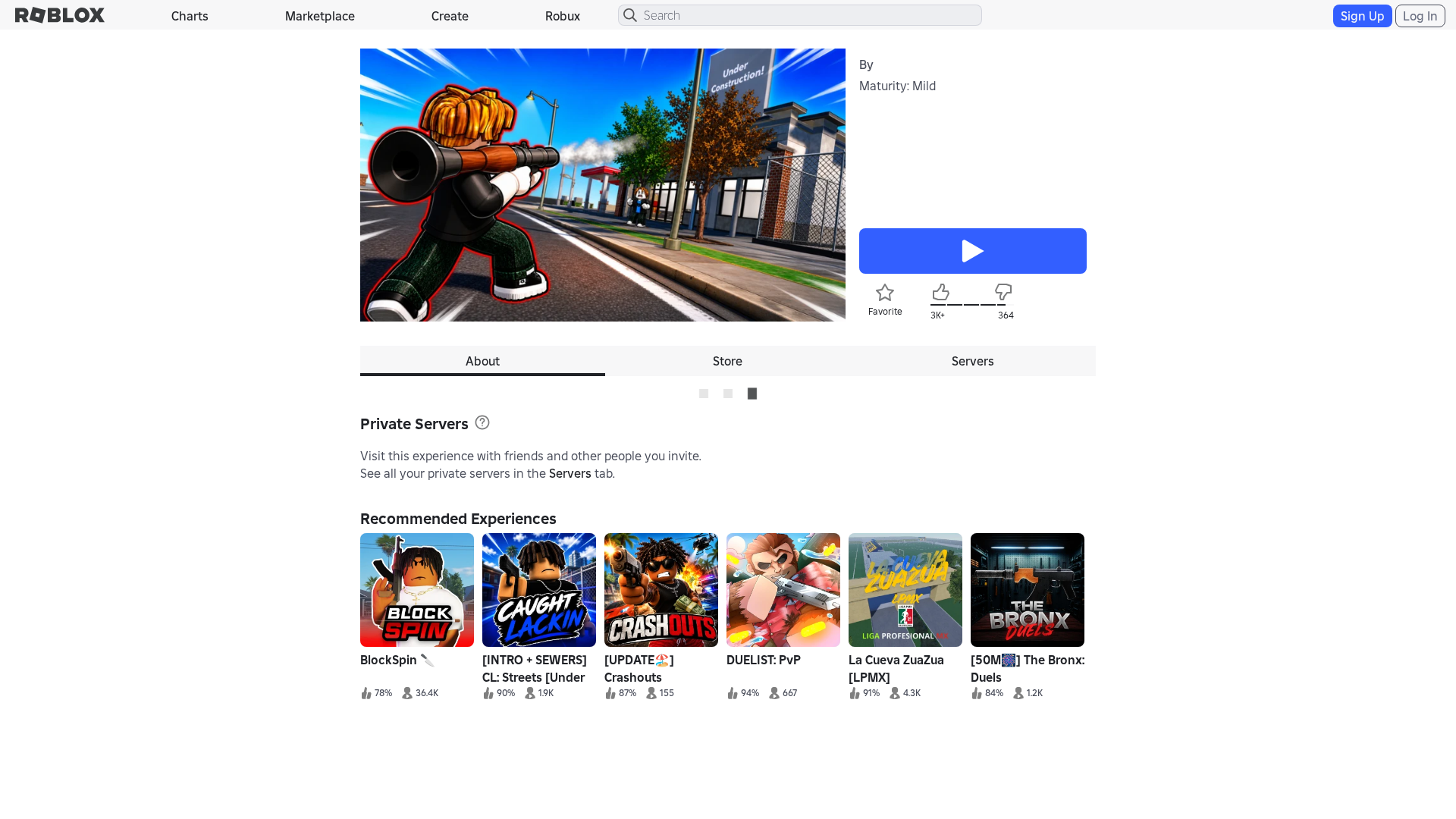 Screenshot of www.roblox.com.bi