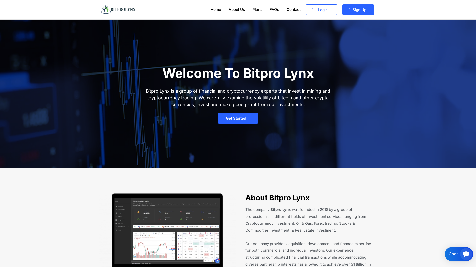 Screenshot of bitprolynx.com