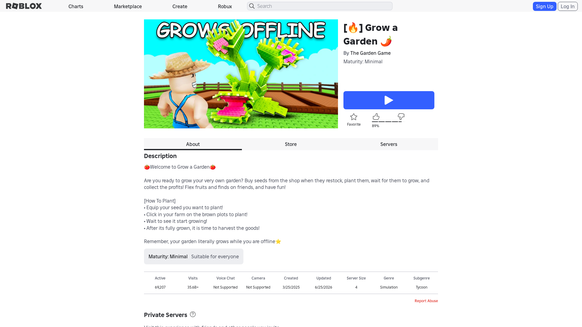 Screenshot of www.roblox.et