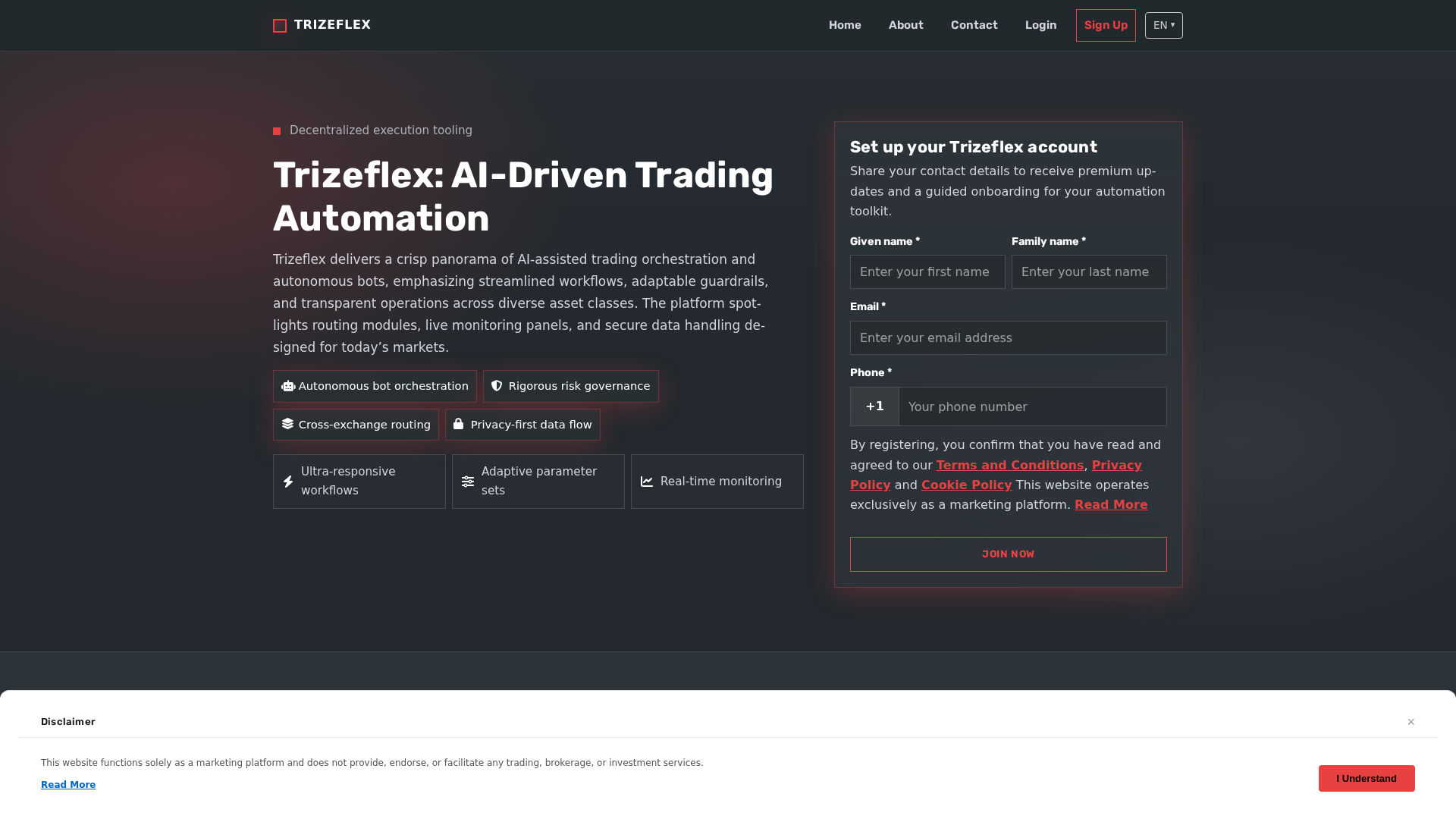 Screenshot of trizeflex.click