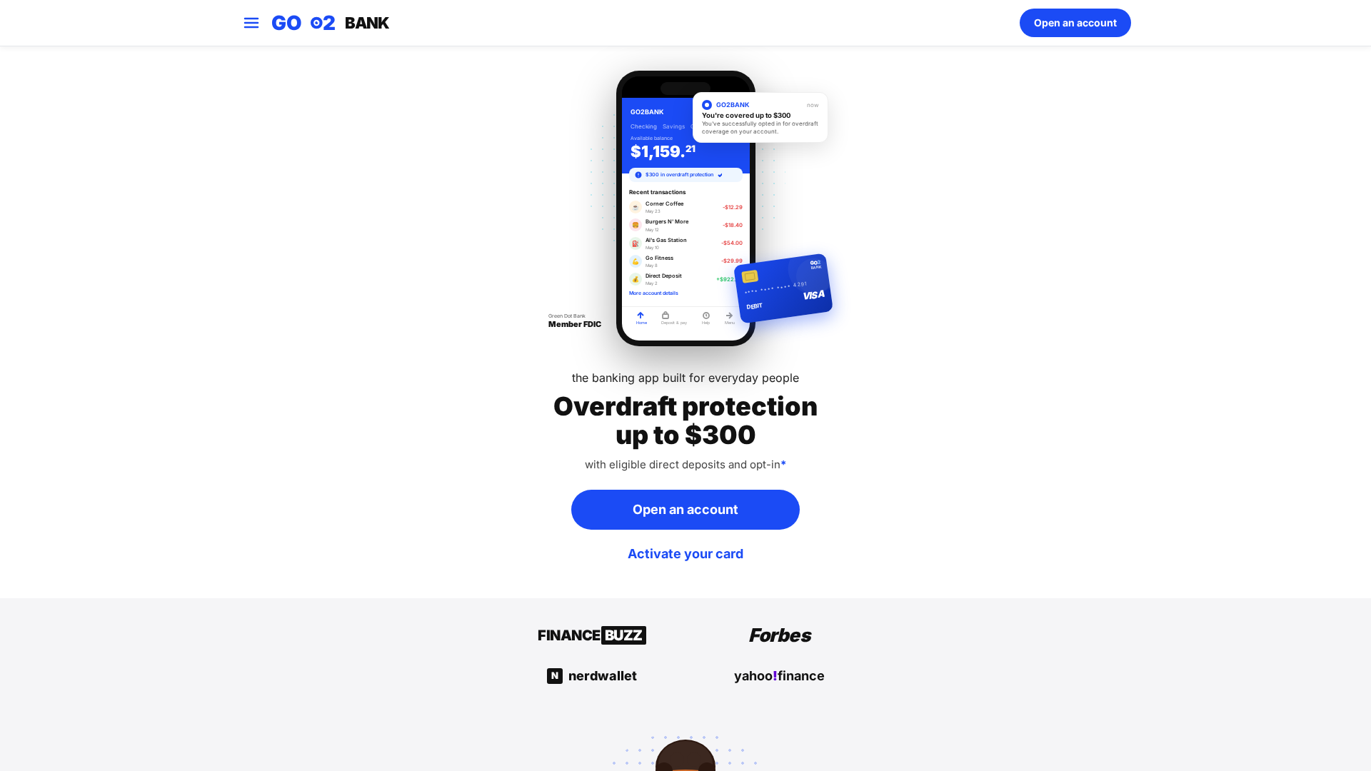 Screenshot of www.go2bank.cc