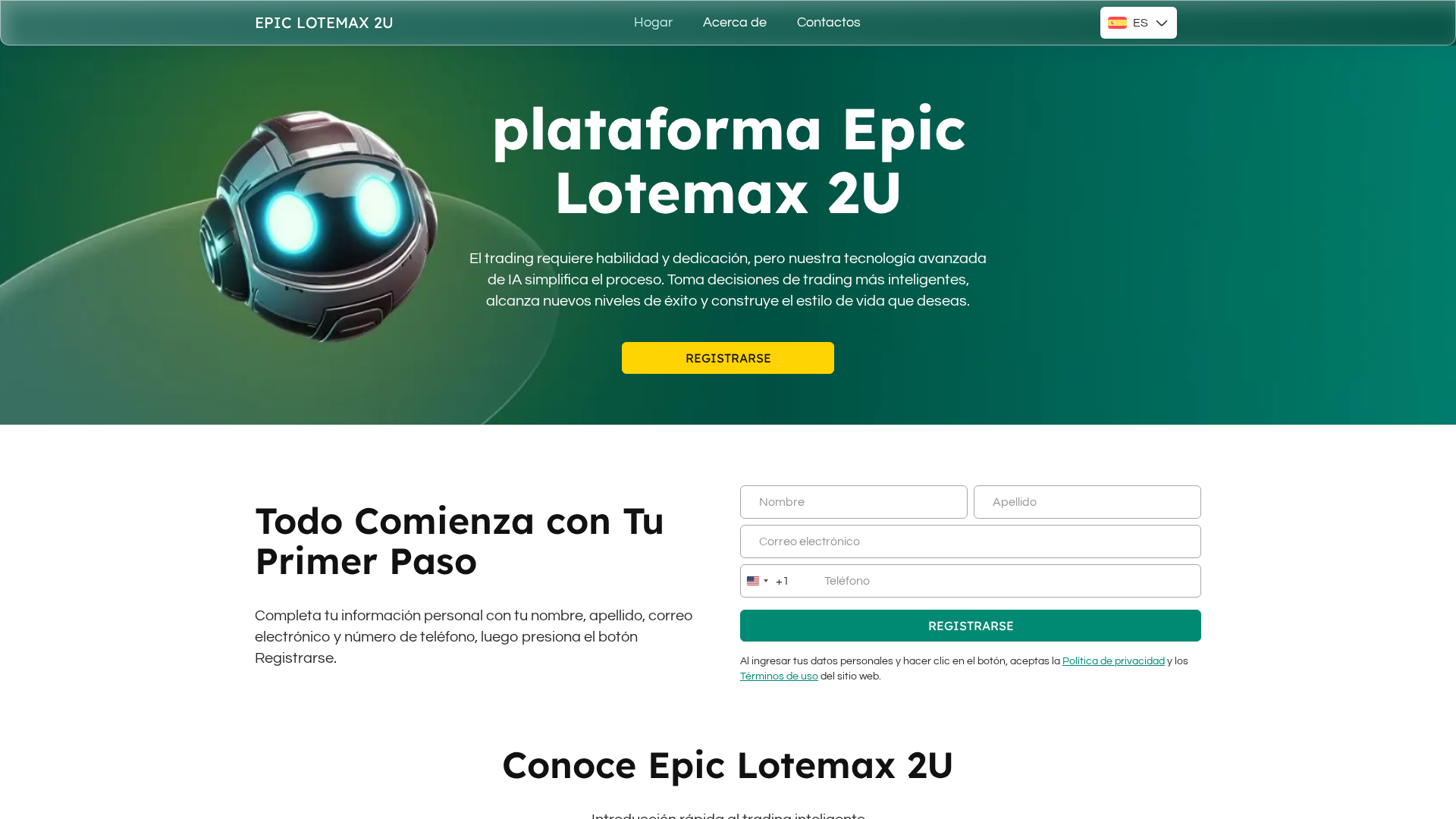 Screenshot of epiclotemax2u-es.com