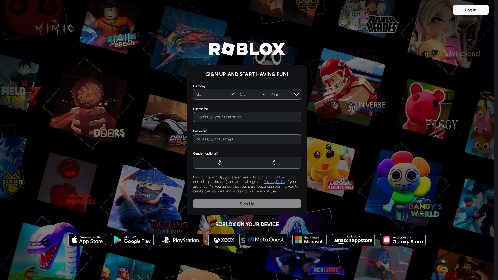 Screenshot of roblox.com.kz