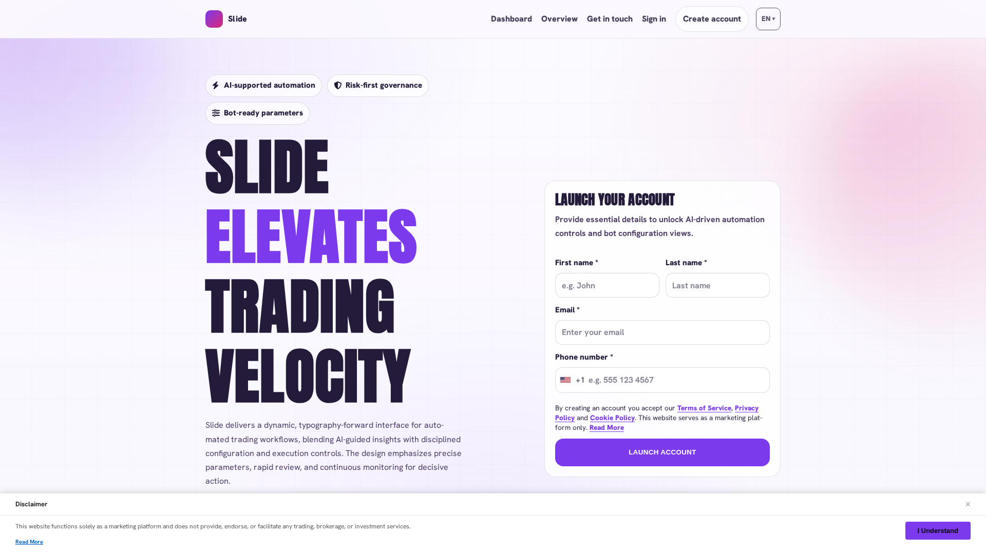 Screenshot of slideplatform.click