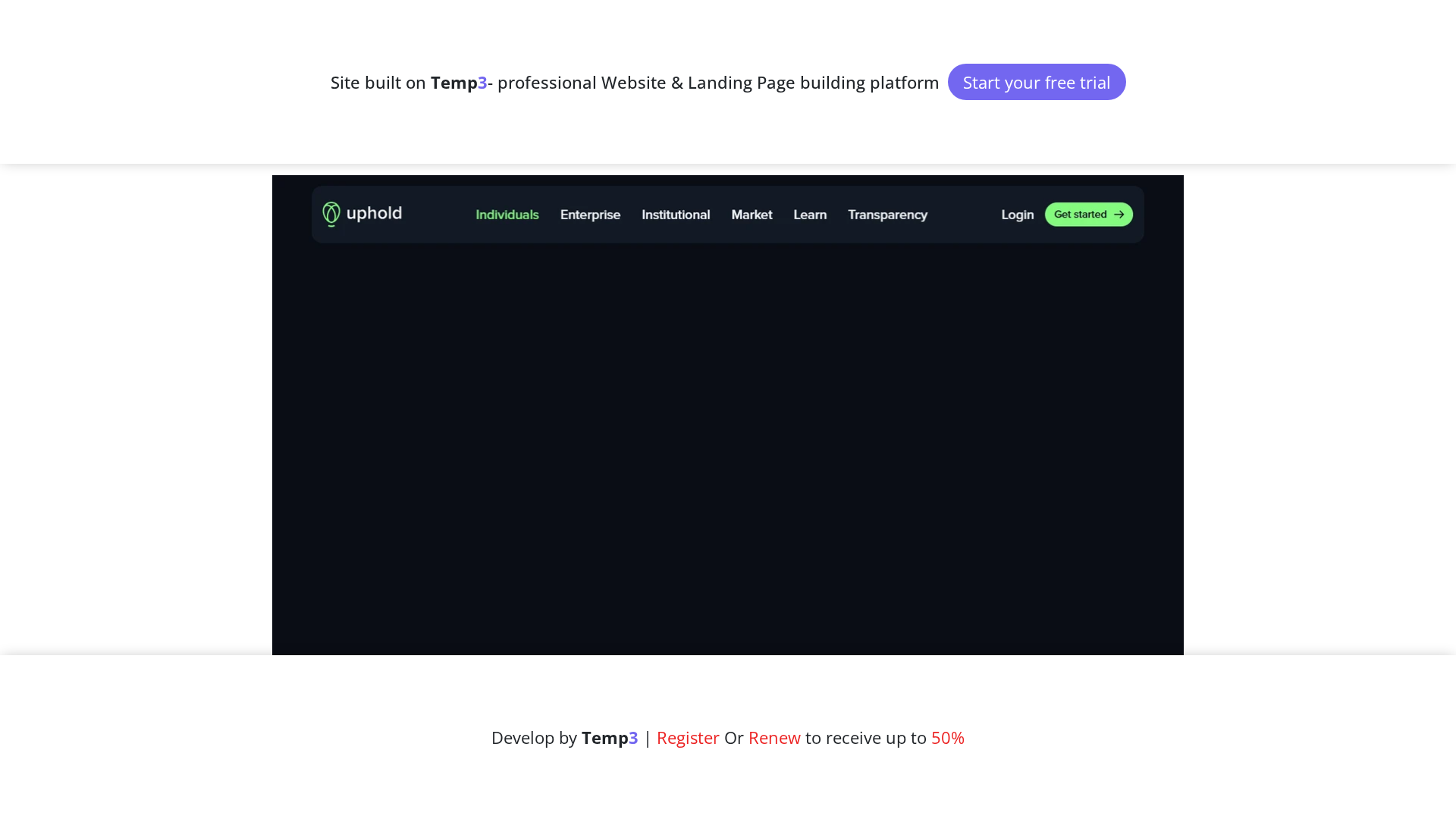 Screenshot of secure-uphold-log-in.tem3.io