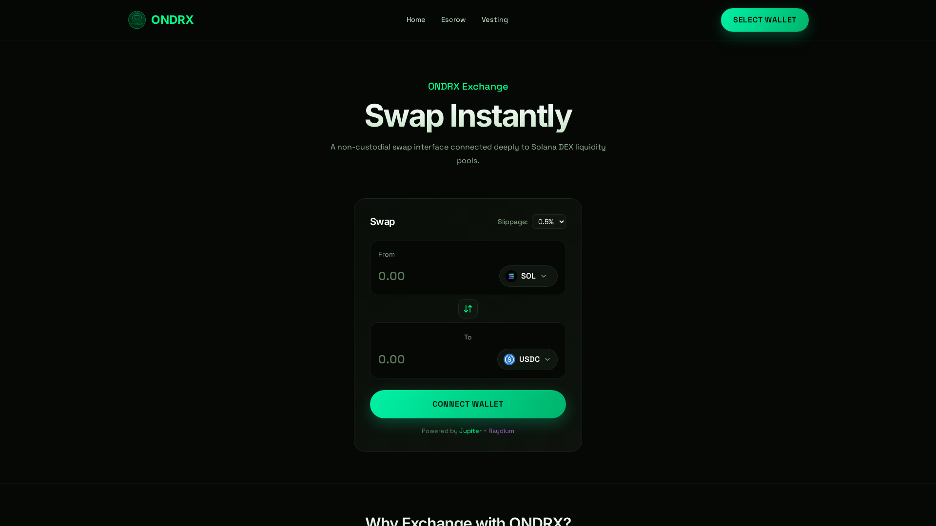 Screenshot of exchanger-2vk.pages.dev