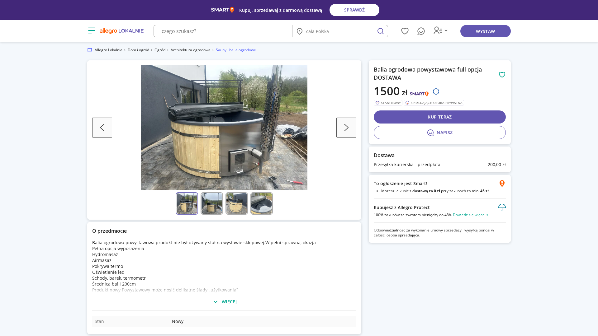 Screenshot of allegrolokalnie.lokalne-ogloszenie126382738.sbs