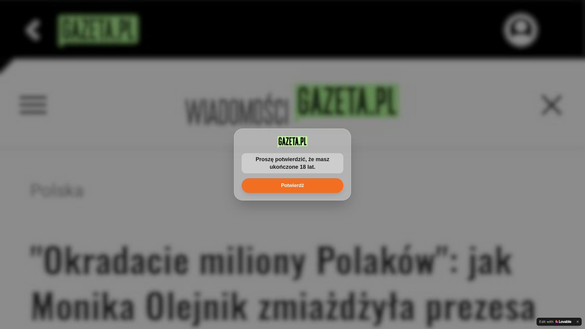 Screenshot of poltadast.lovable.app