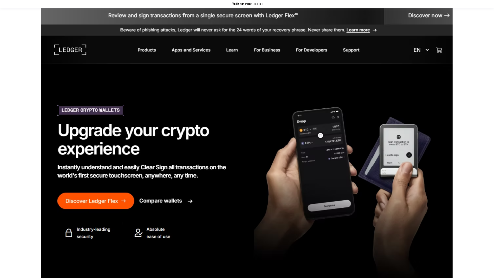 Screenshot of comstarten.wixstudio.com