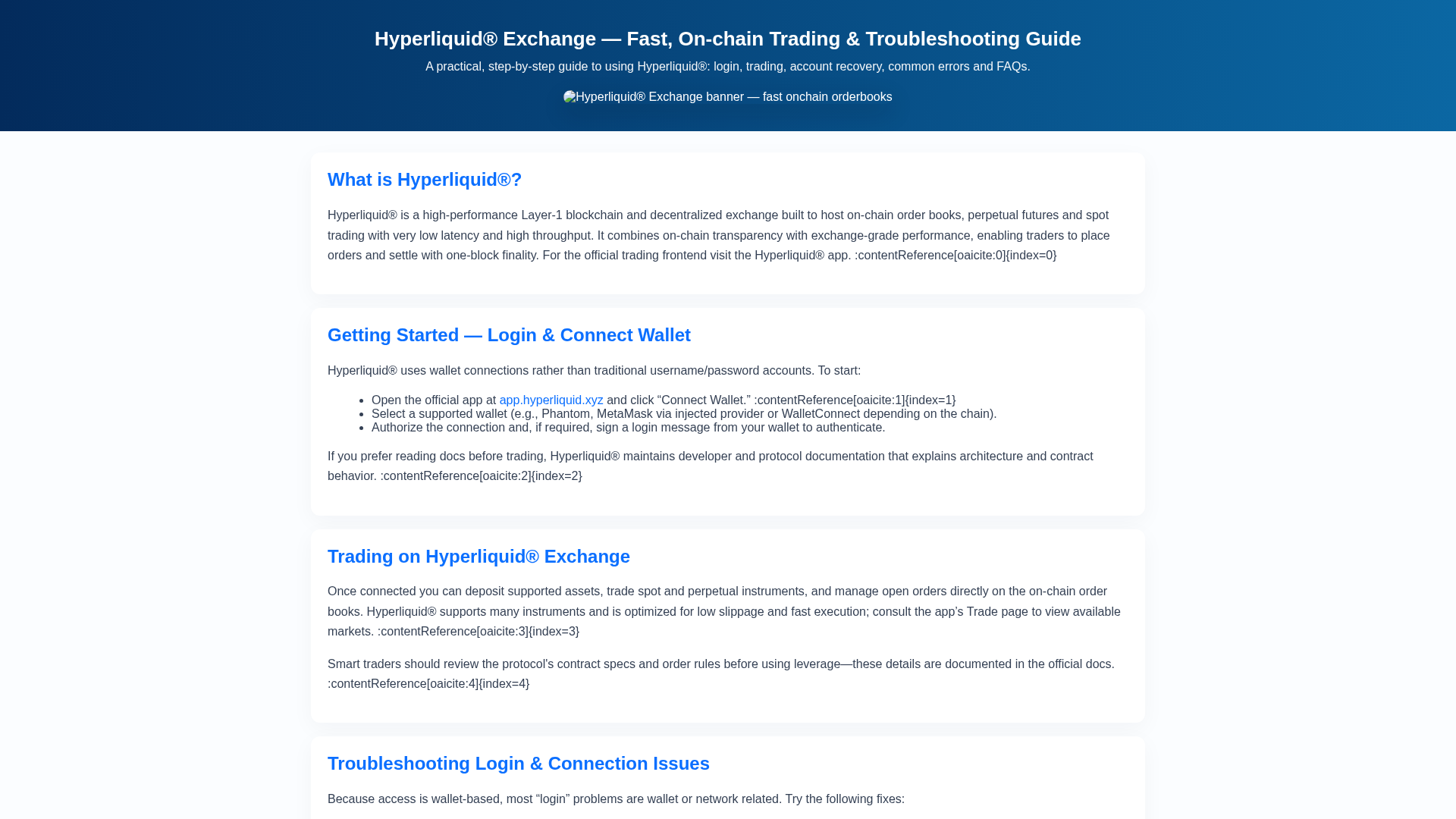 Screenshot of secure-hyperliquedd-exchange.pages.dev