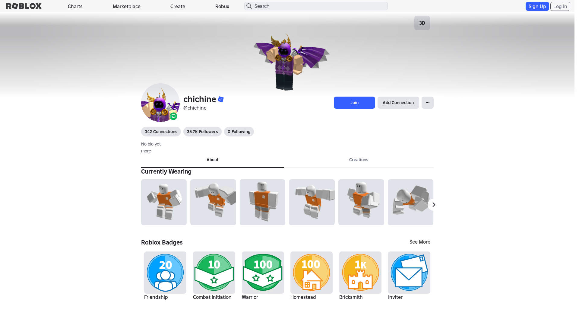 Screenshot of www.roblox.com.mu