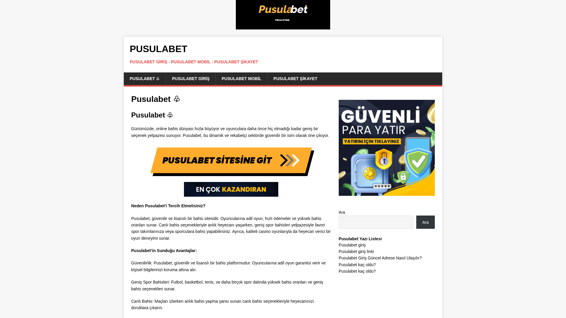 Screenshot of pusulabet.xyz